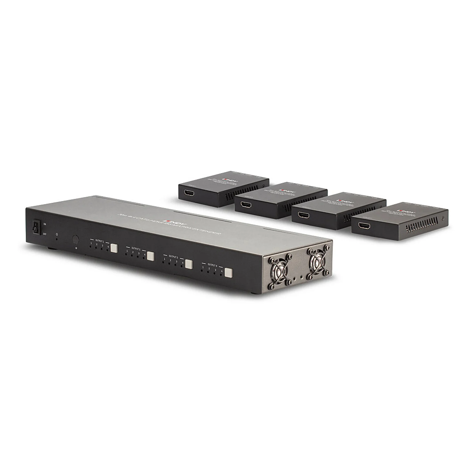 Lindy Extender Cat.6 Matrice 4x4 HDMI 4K60 & IR, 70m
