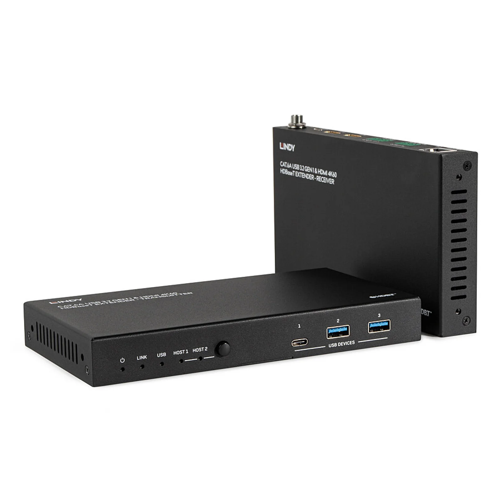 Extender Cat.6A HDBaseT 2 hôtes USB 3.2 Gen 1 & HDMI 4K60 , 100m