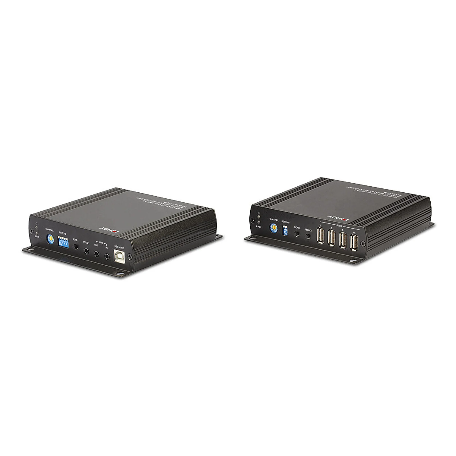 Lindy Extender KVM Cat.6 DVI-D, USB 2.0, Audio & RS232, 140m