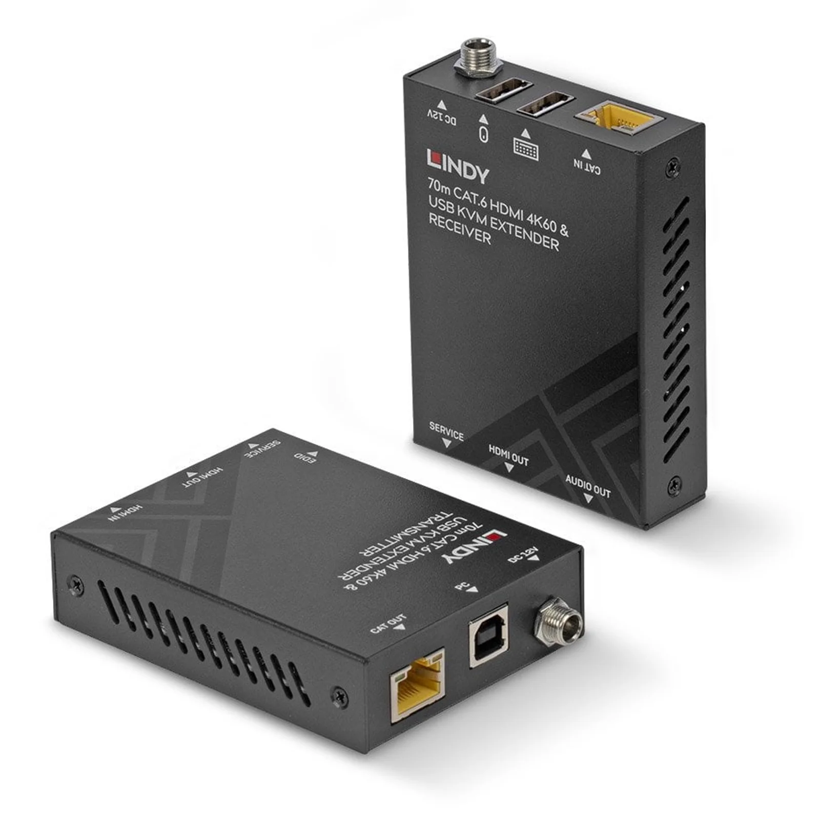 Extender KVM Cat.6 HDMI 4K60, USB & Audio, 70m
