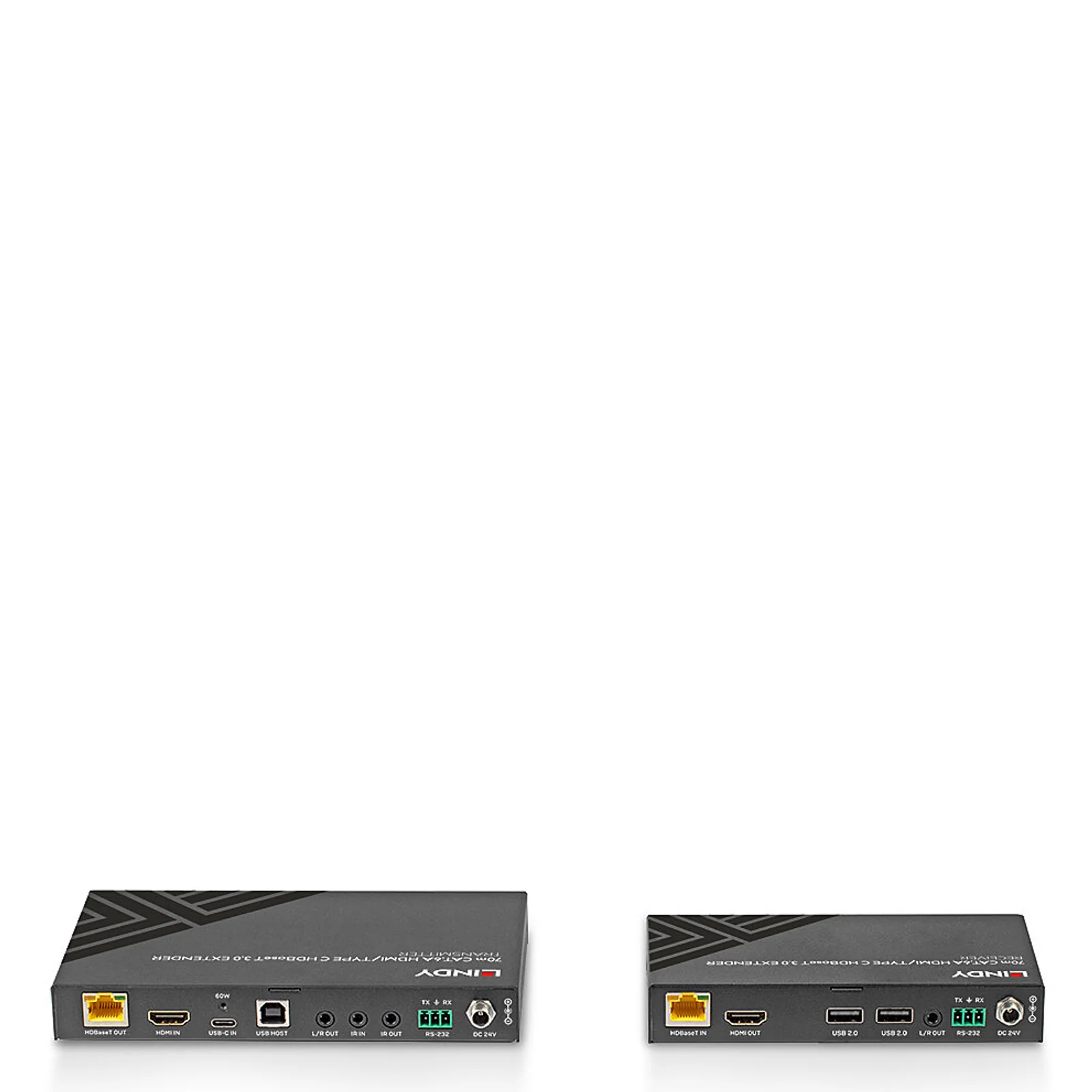 Lindy Extender KVM Cat.6A HDMI 4K60 & Type C HDBaseT 3.0, 70m