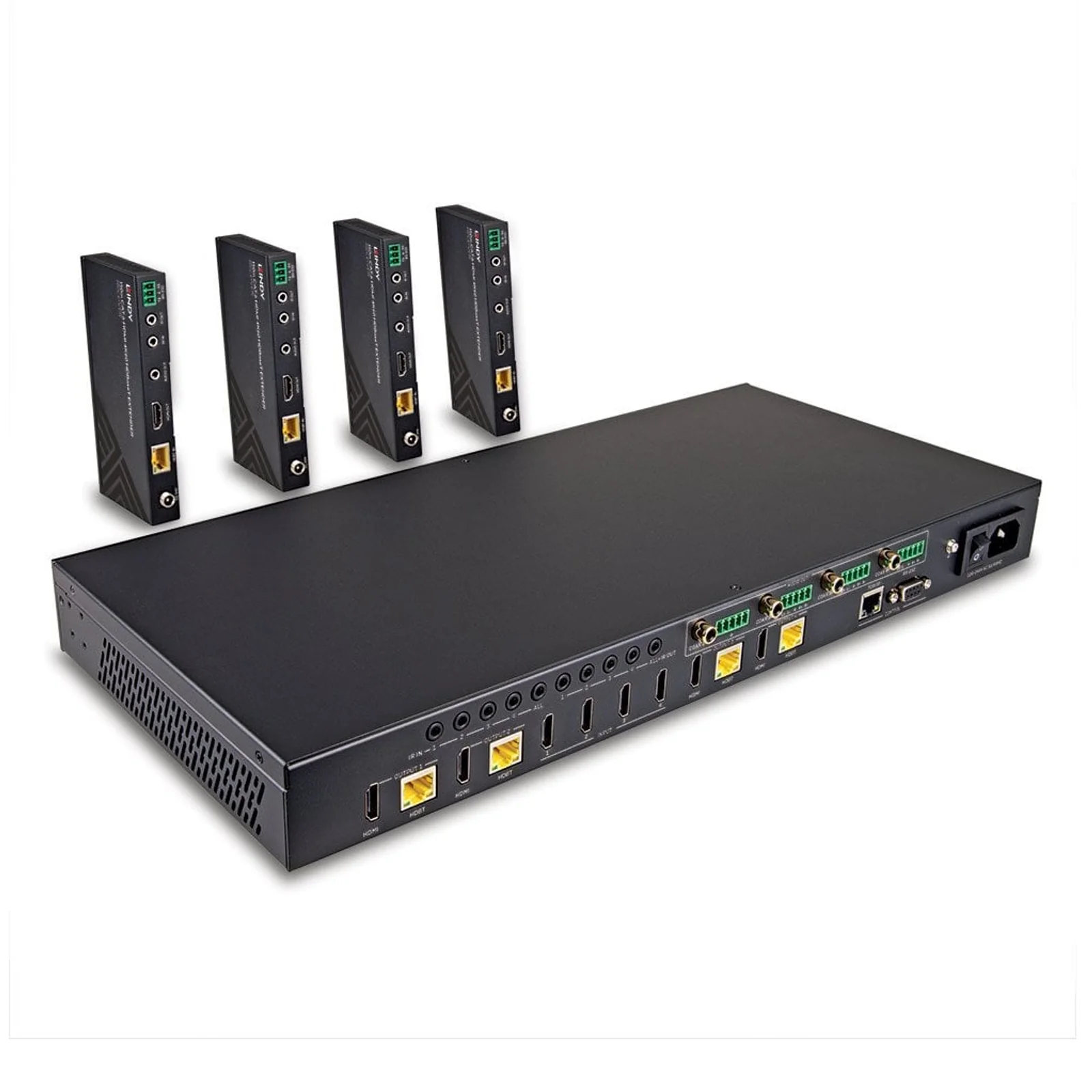Lindy Extender Matrice HDBaseT Cat.6 HDMI 4K60 4x4, 150m