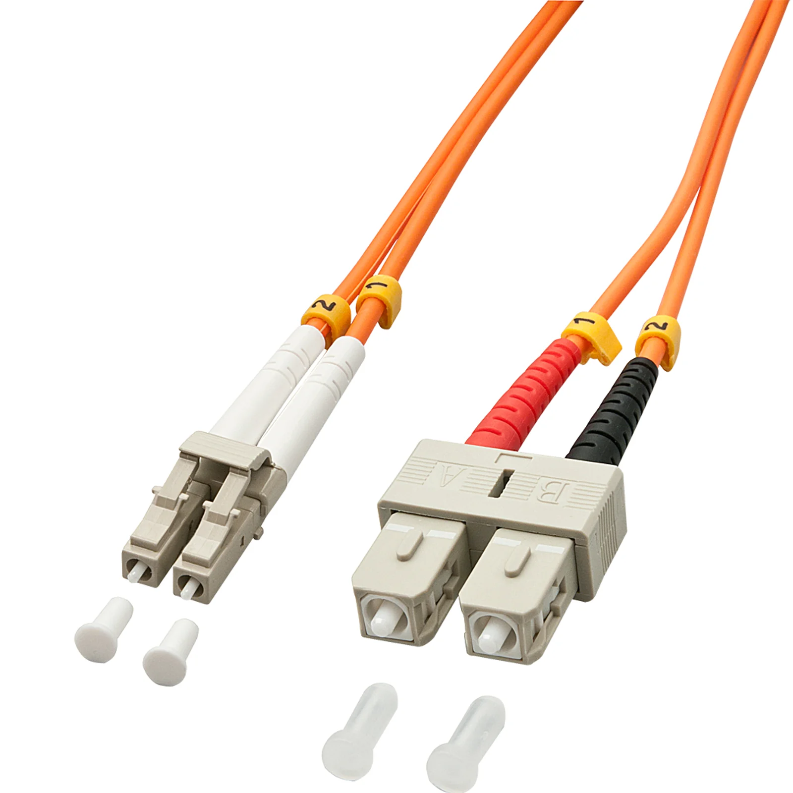 Fibre optique Duplex LC / SC 2m