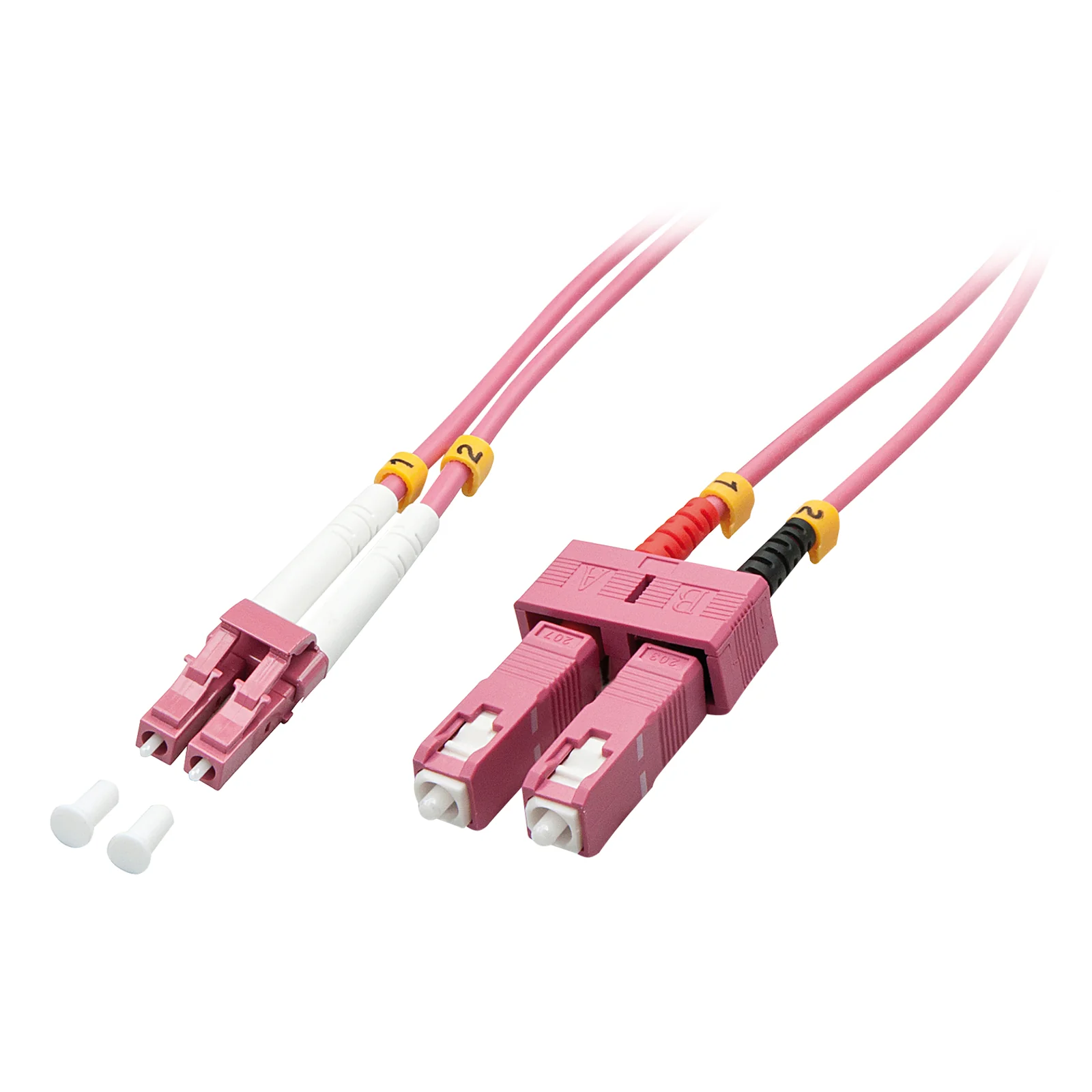 Fibre Optique Duplex LC/SC OM4, 15m