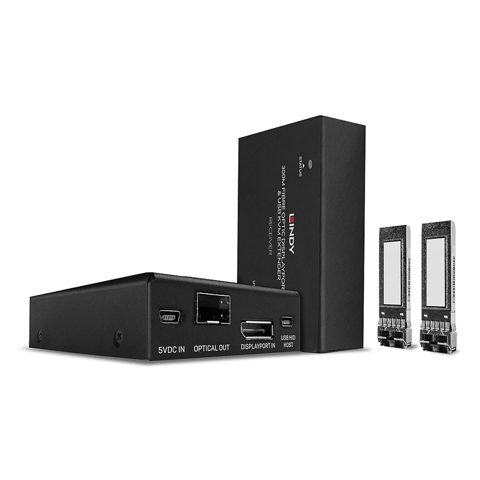 Kit extender KVM DisplayPort 1.2 & USB sur fibre optique, 300m
