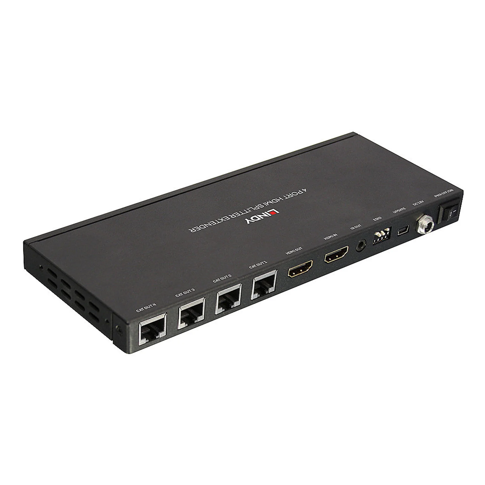 Lindy Kit Extender Splitter 4 Ports HDMI 4K30 & IR avec Loop Out, Cat.6 70m
