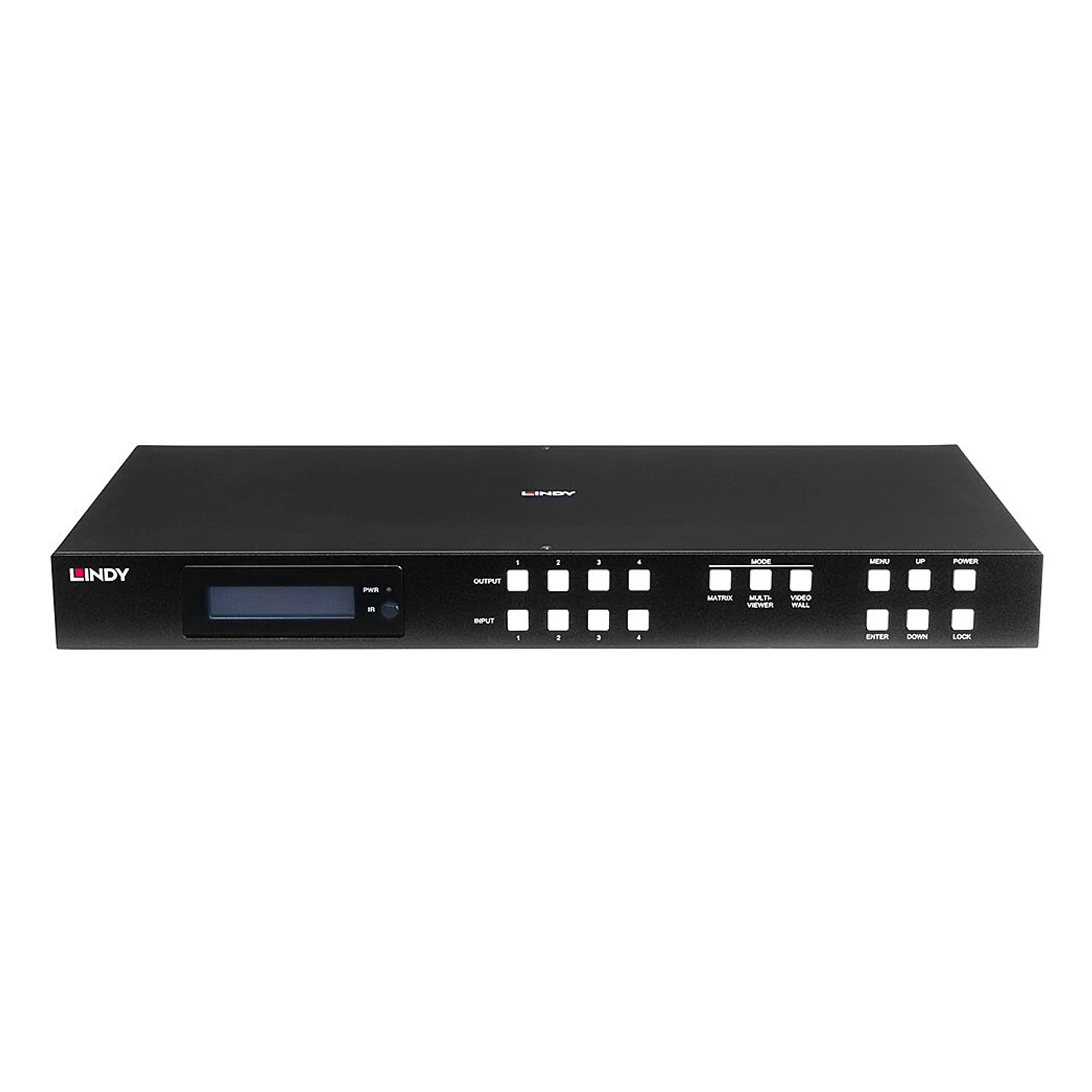 Lindy Matrice Seamless Multi-View 4x4 HDMI 4K60 avec Scaler pour mur d'écran