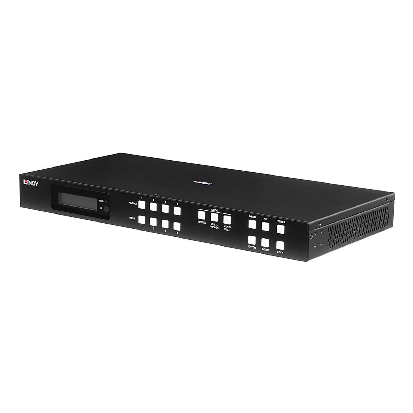 Lindy Matrice Seamless Multi-View 4x4 HDMI 4K60 avec Scaler pour mur d'écran