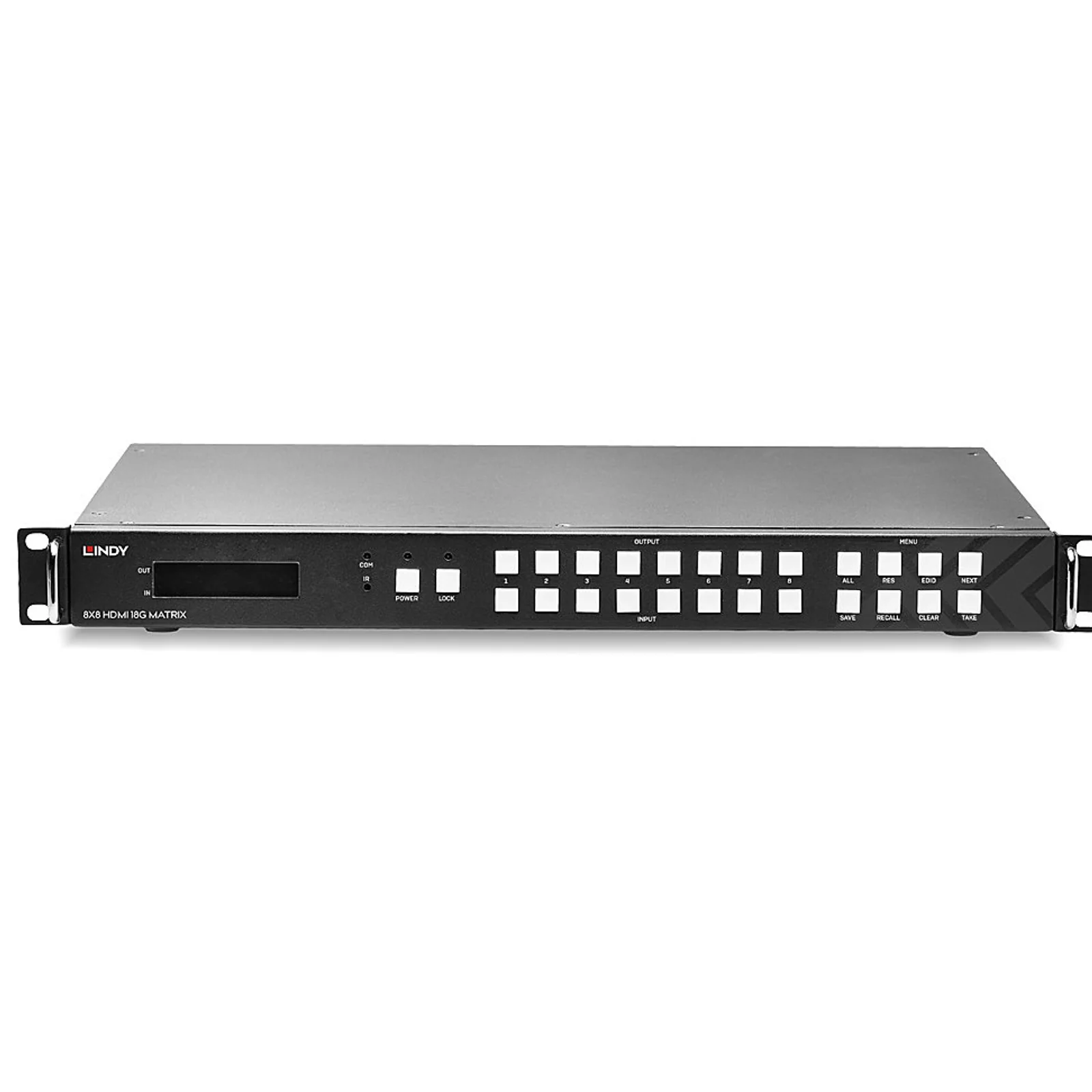 Lindy Matrice vidéo 8x8 HDMI 18G avec Scaler pour mur d'écran