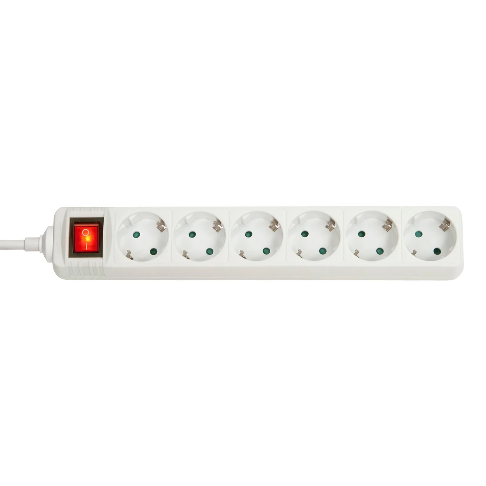 Multiprise 6 prises Schuko avec interrupteur