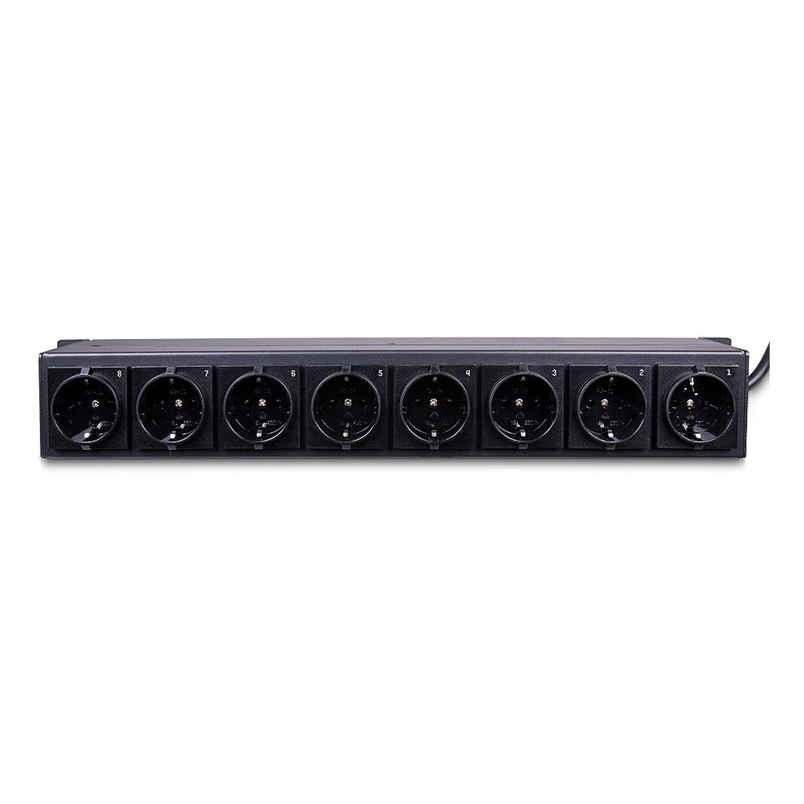 Lindy Multiprise horizontale rack 19" 1.5U, 8 prises Schuko avec interrupteurs