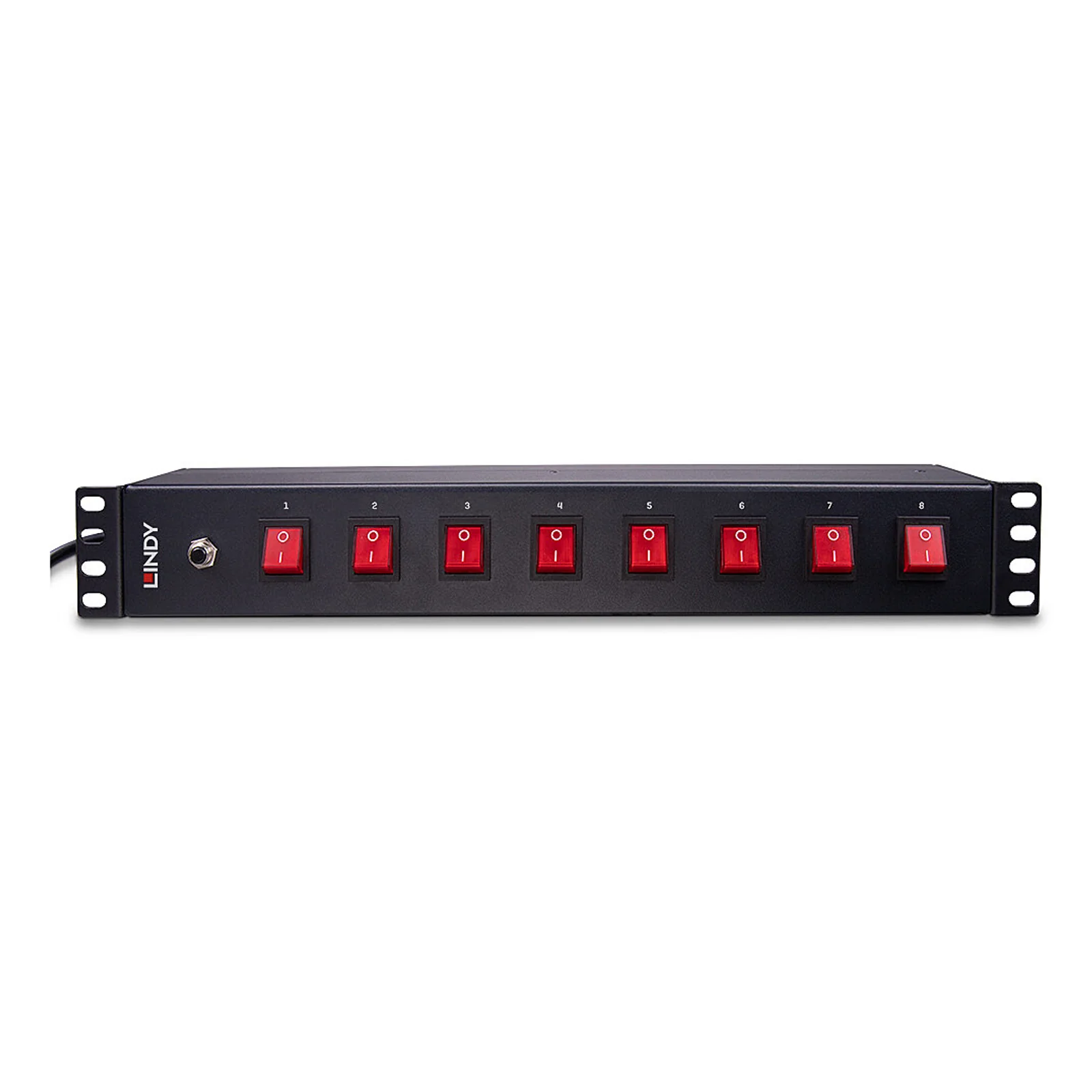 Lindy Multiprise horizontale rack 19" 1.5U, 8 prises Schuko avec interrupteurs