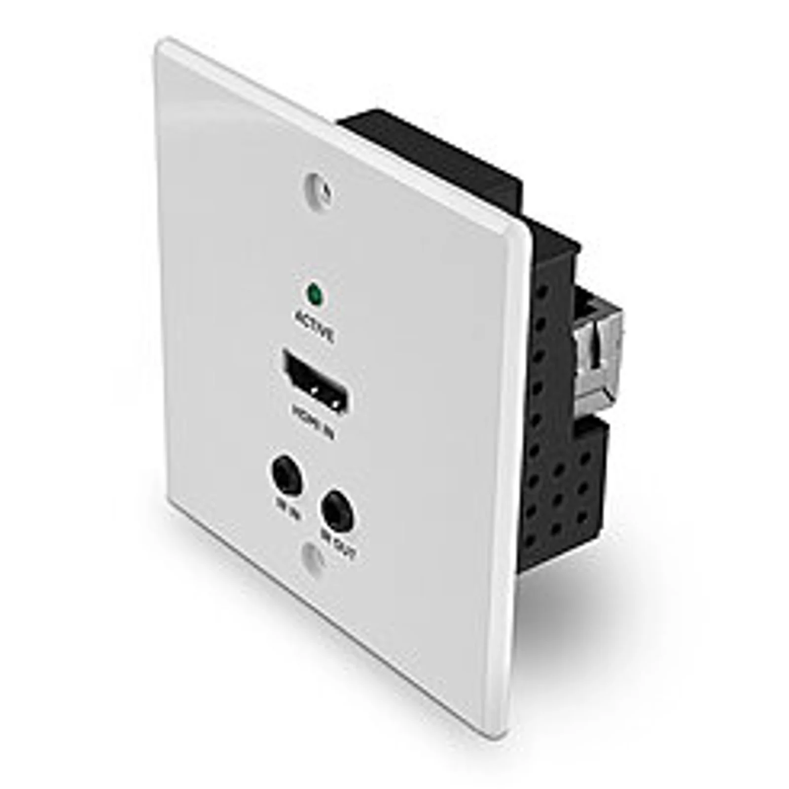 Plaque murale EU extender HDBaseT Cat.6 HDMI 4K60, IR & RS-232, 70m, émetteur