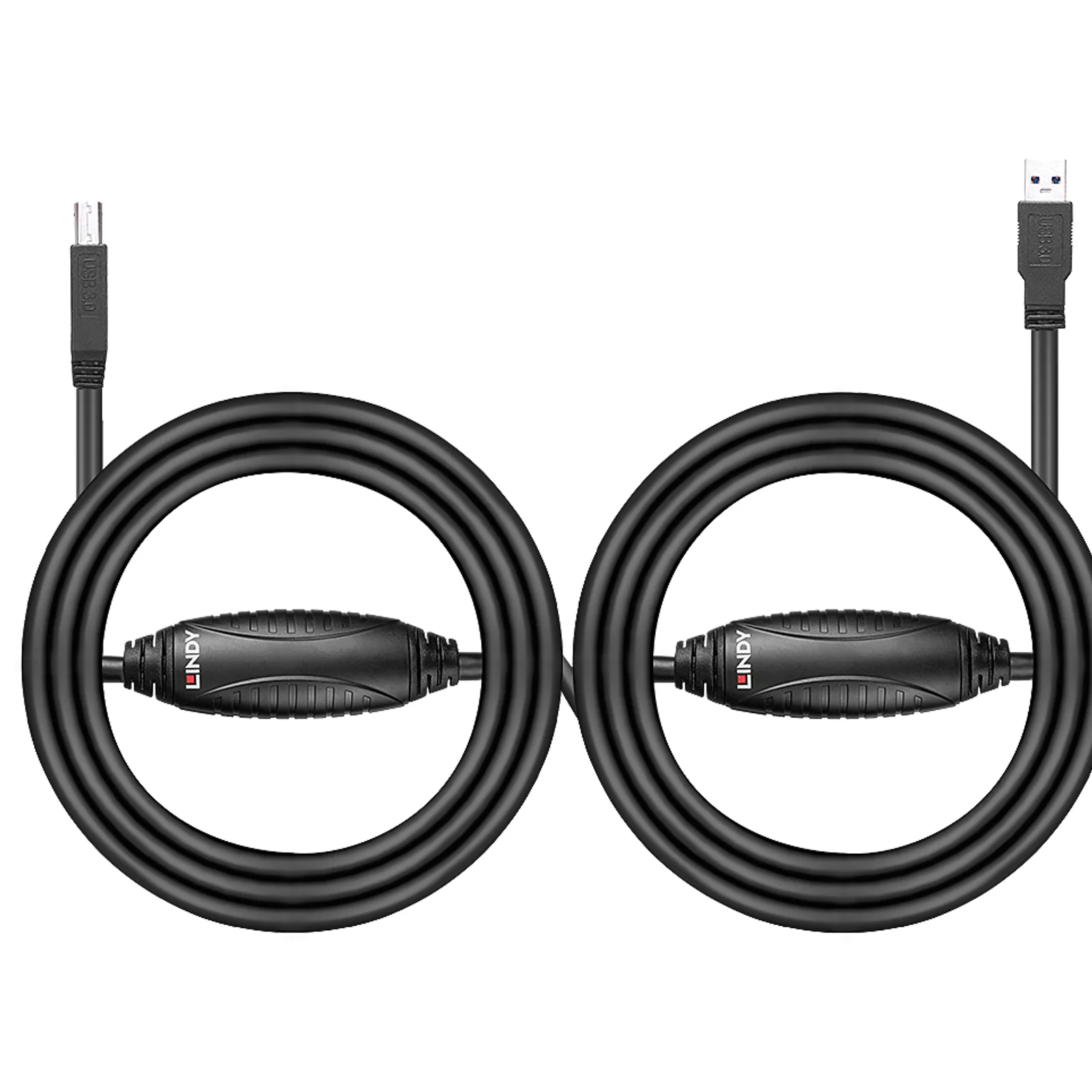 Lindy Rallonge active USB 3.0 A/B, 10m