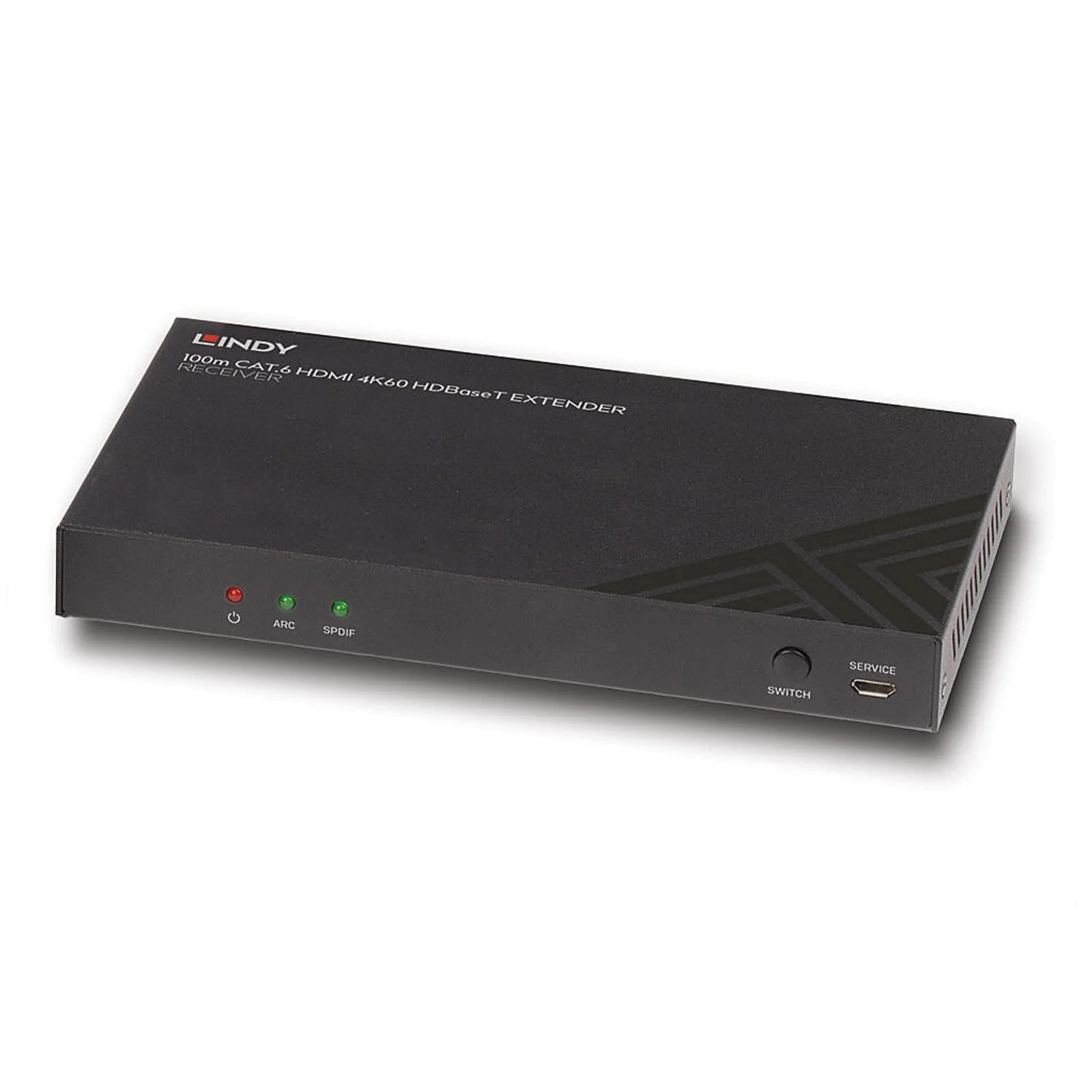 Lindy Récepteur HDBaseT Cat.6 HDMI 4K60, Audio, IR & RS-232, 100m