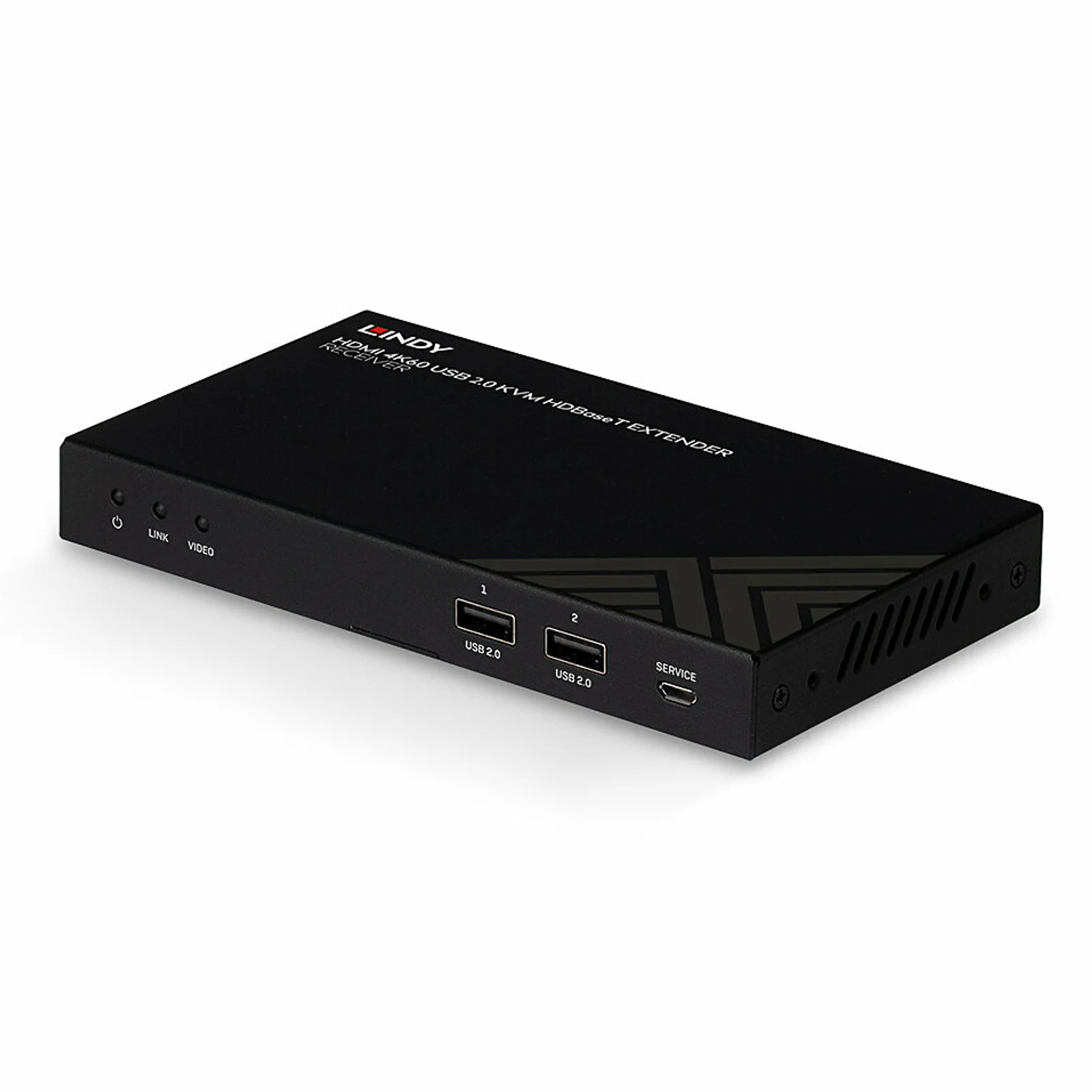 Lindy Récepteur KVM HDBaseT Cat.6 HDMI 4K60, Audio, IR & RS-232, 150m