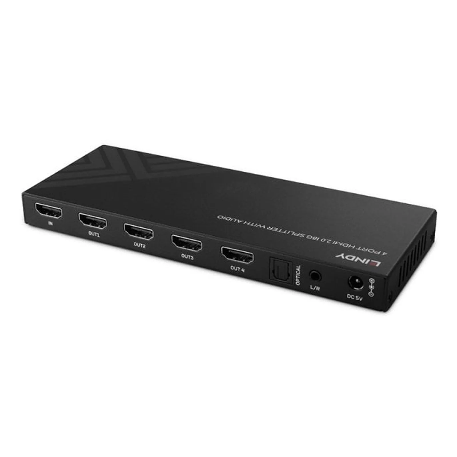 Lindy Splitter HDMI 8K60 avec Audio & Downscaling, 4 Ports