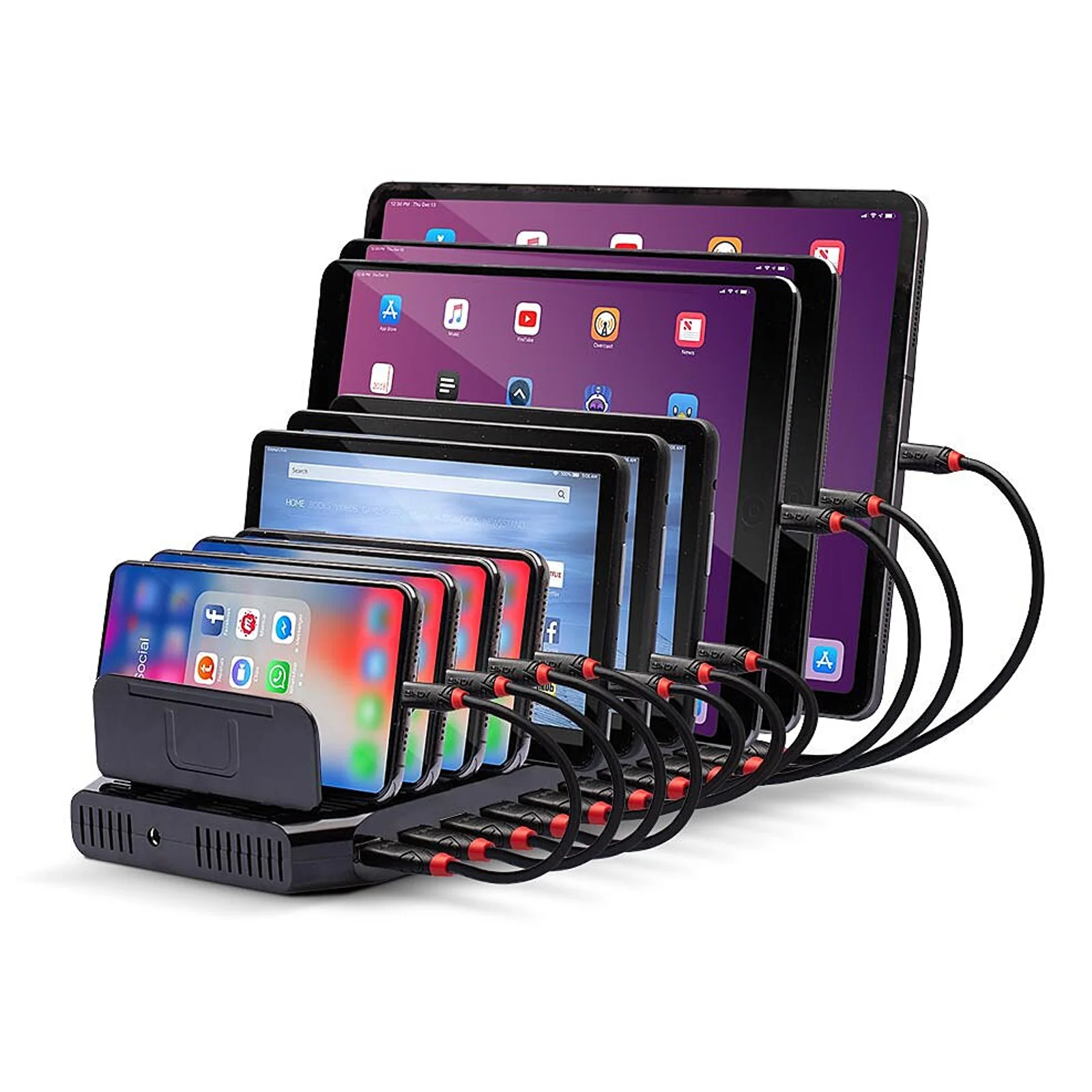 Station de Charge USB 10 Ports, 96W