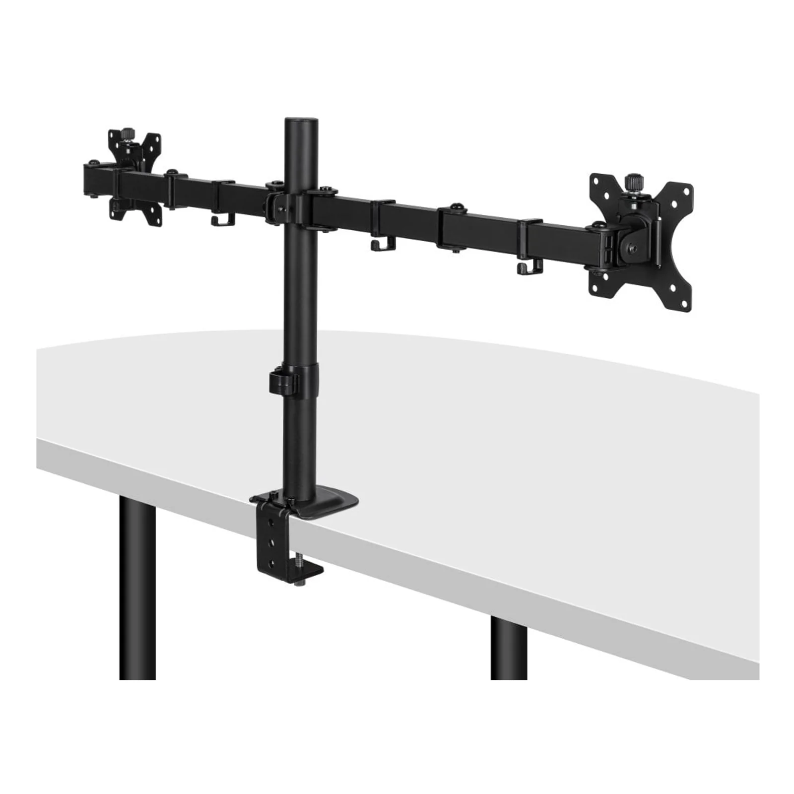 Lindy Support d'écran double fixe et ajustable - Noir