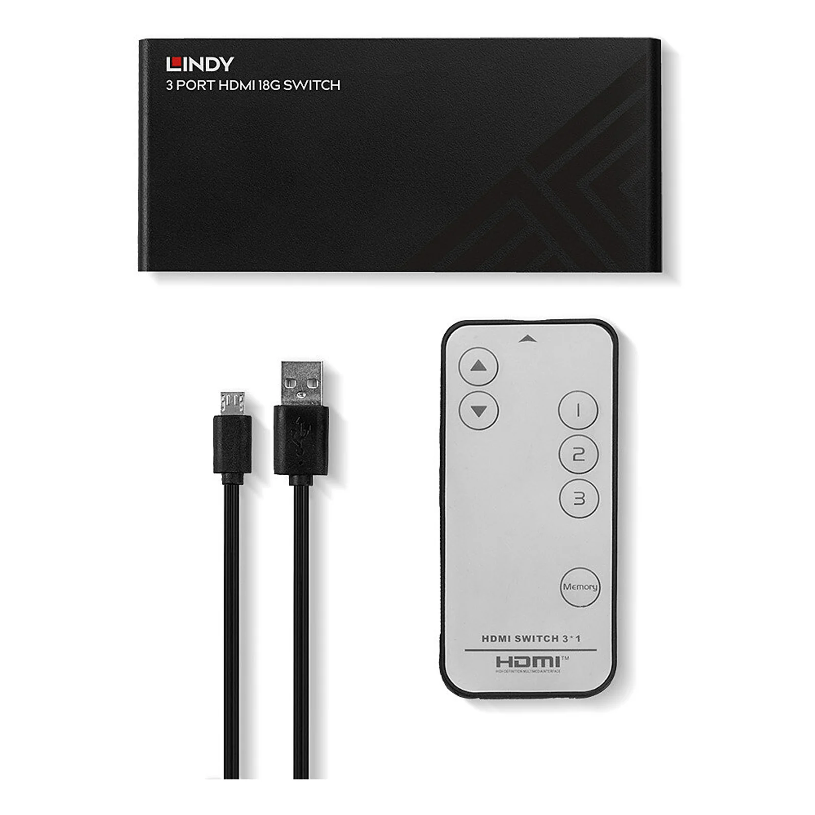 Lindy Switch HDMI 3 ports, 18G