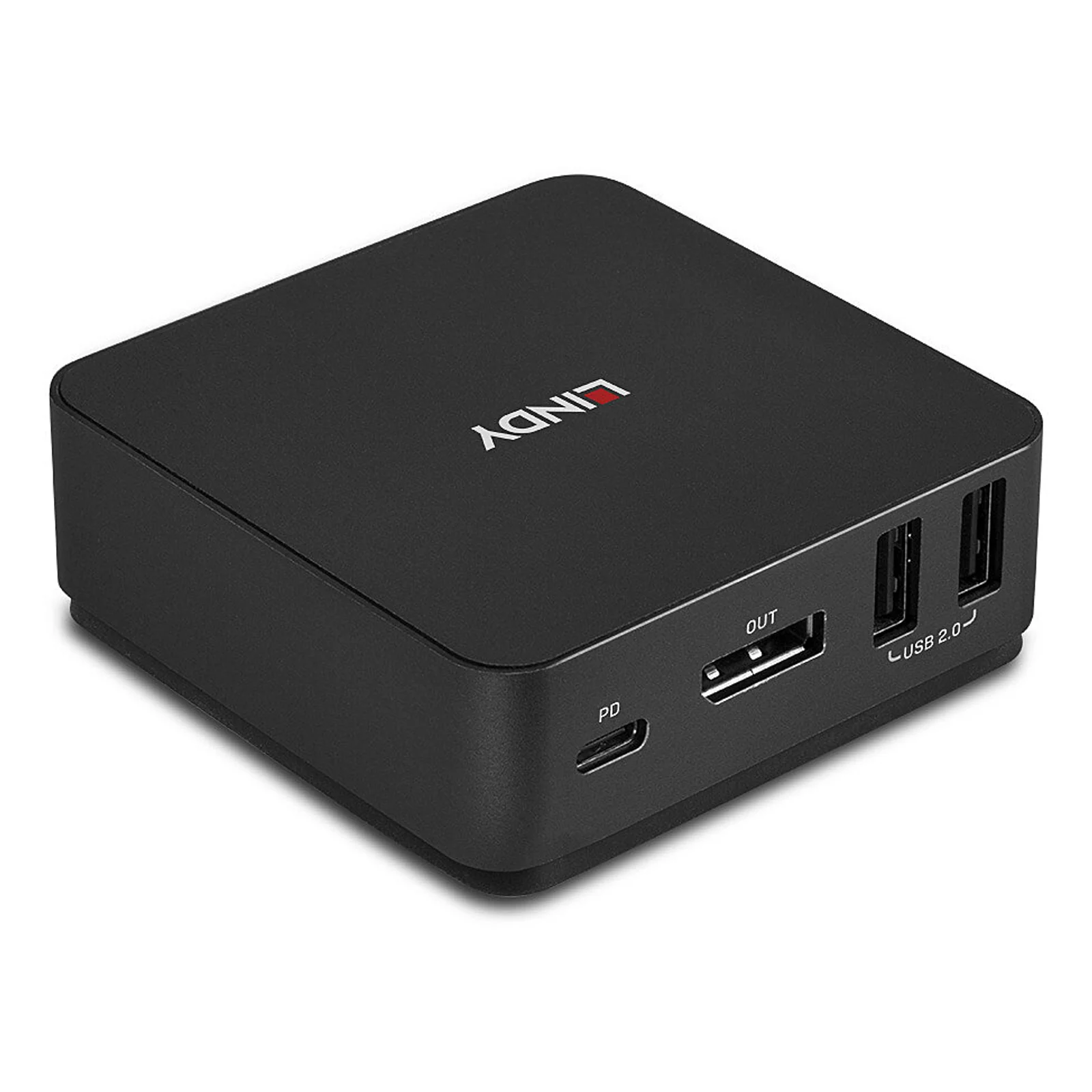 Lindy Switch KVM 2 Ports Type C, DisplayPort 1.2