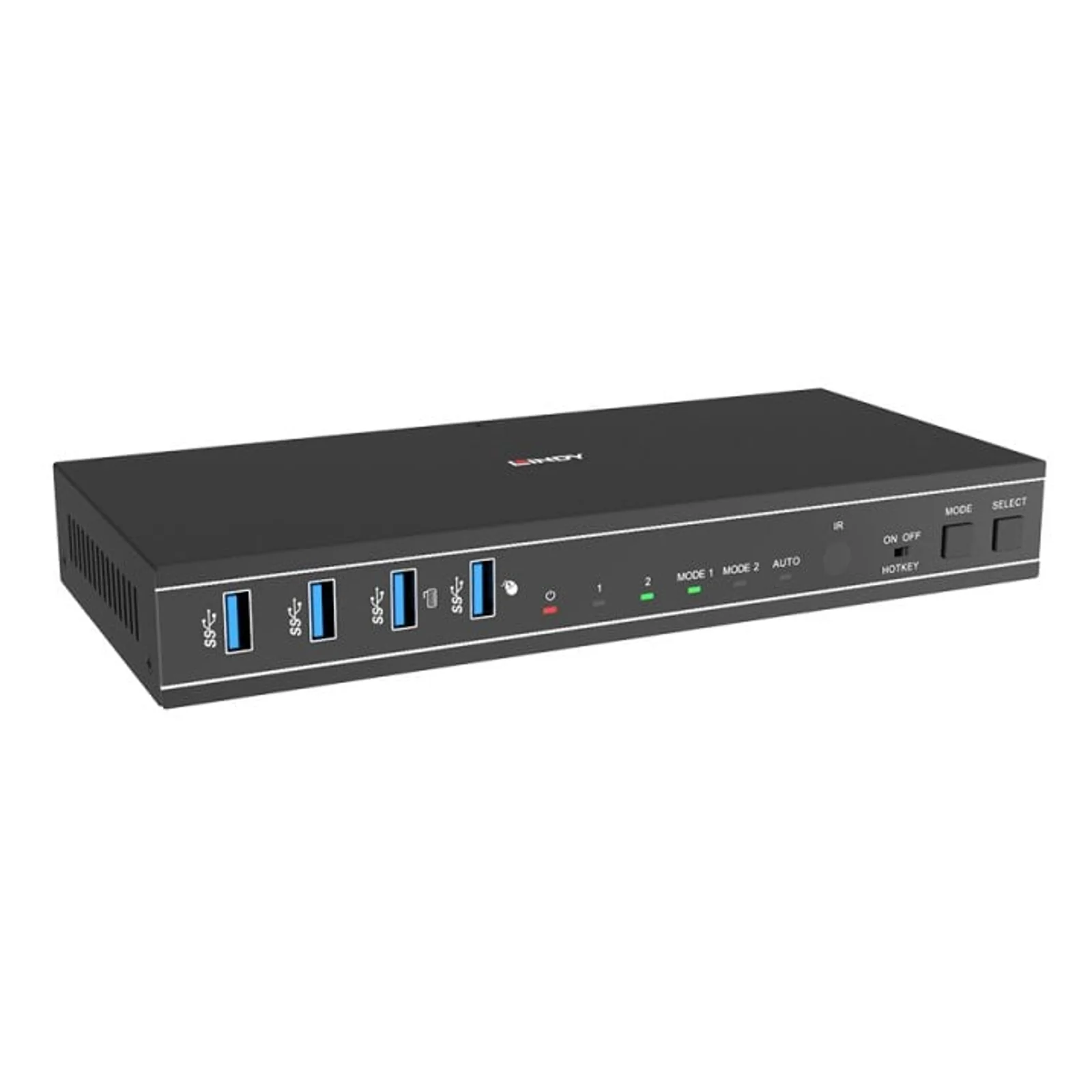 Lindy Switch KVM Dual Head HDMI 4K60, USB 3.0, 2 Ports