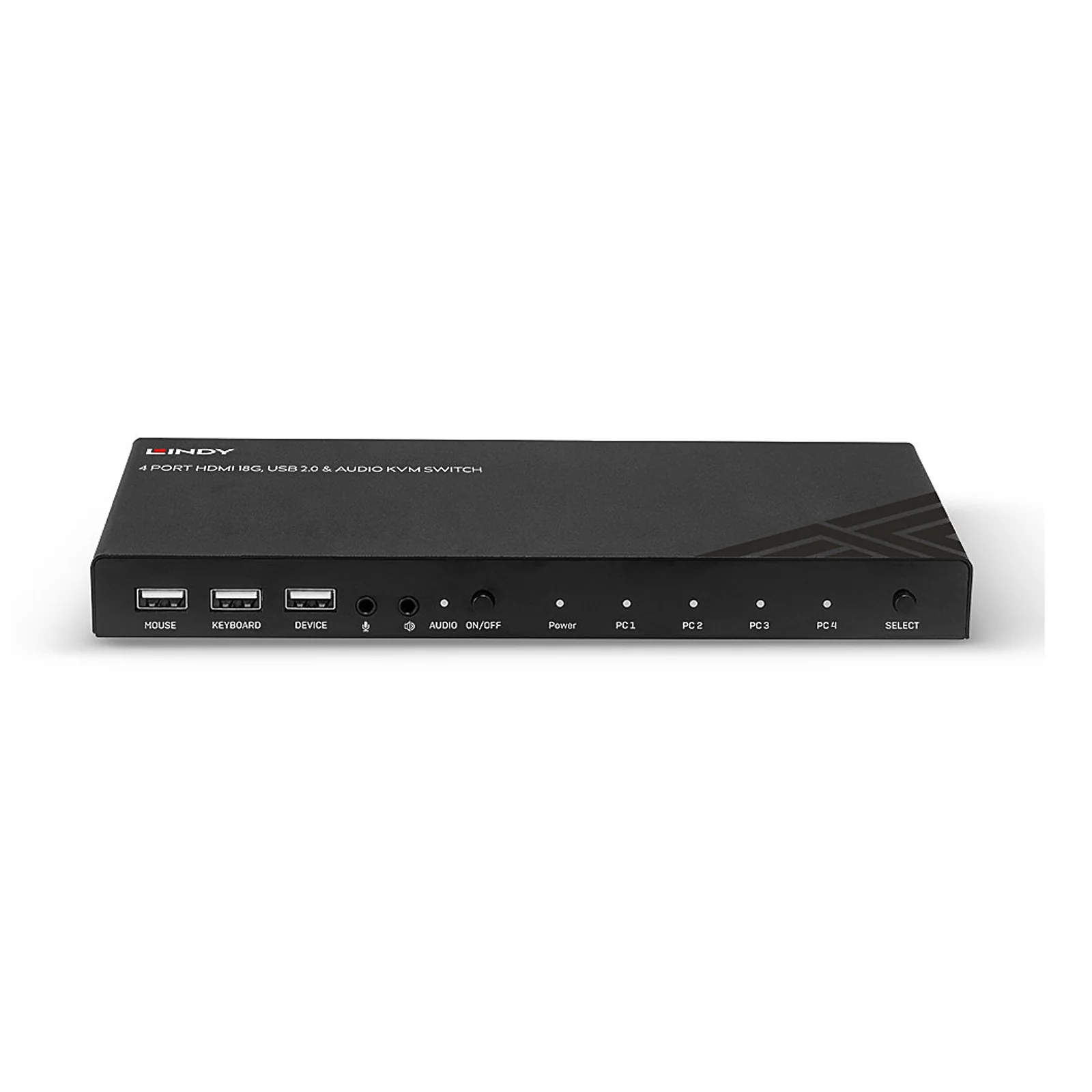 Lindy Switch KVM HDMI 4K60, USB 2.0 & Audio, 4 ports