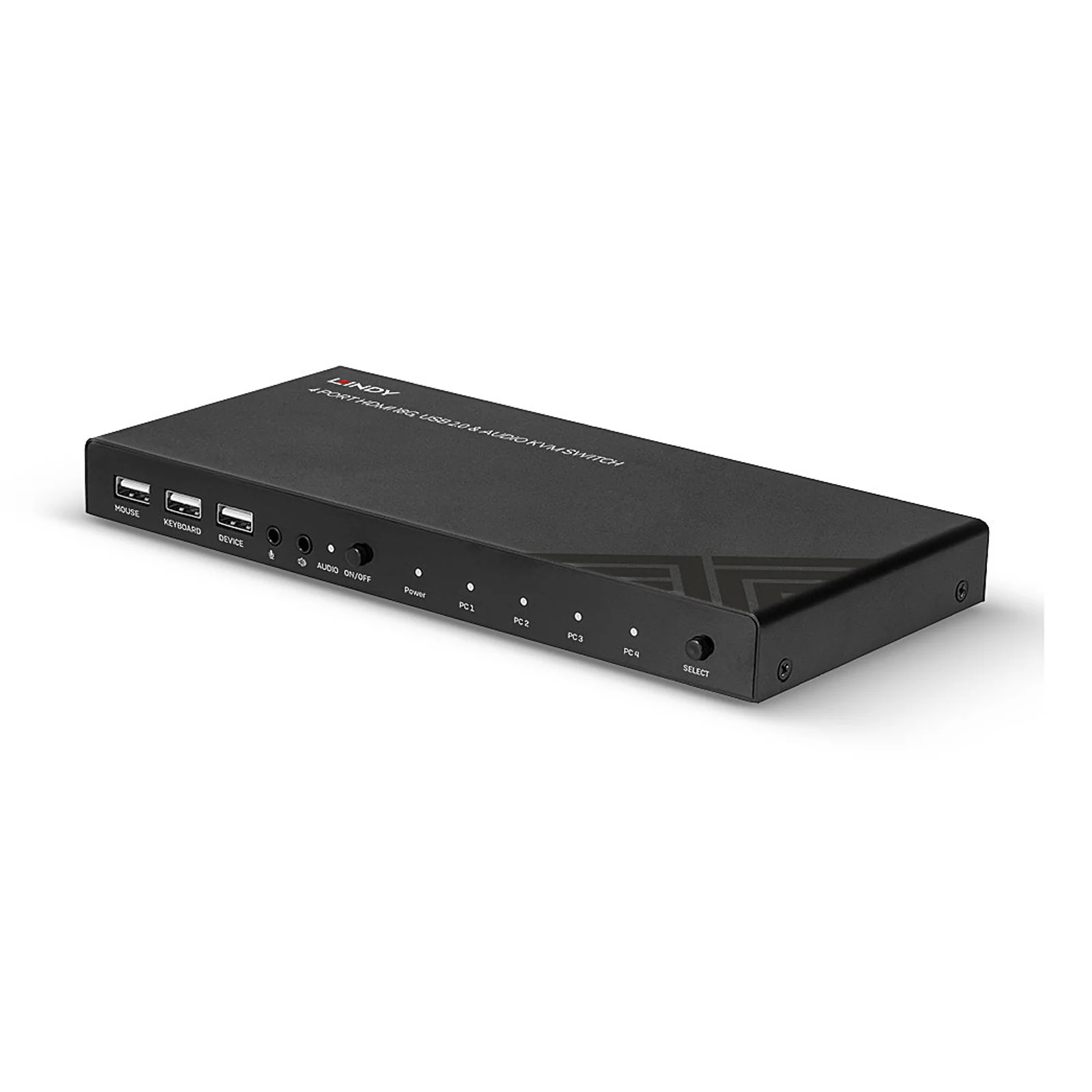Lindy Switch KVM HDMI 4K60, USB 2.0 & Audio, 4 ports