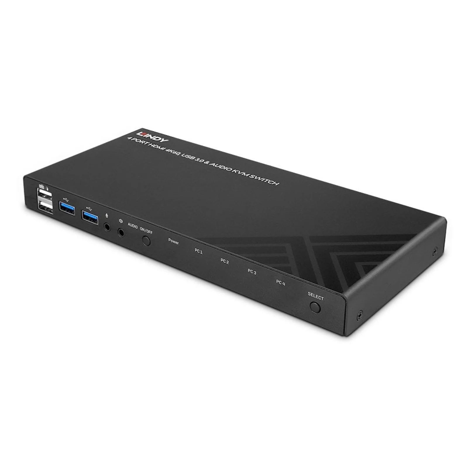 Lindy Switch KVM HDMI 4K60, USB 3.0 & Audio, 4 ports