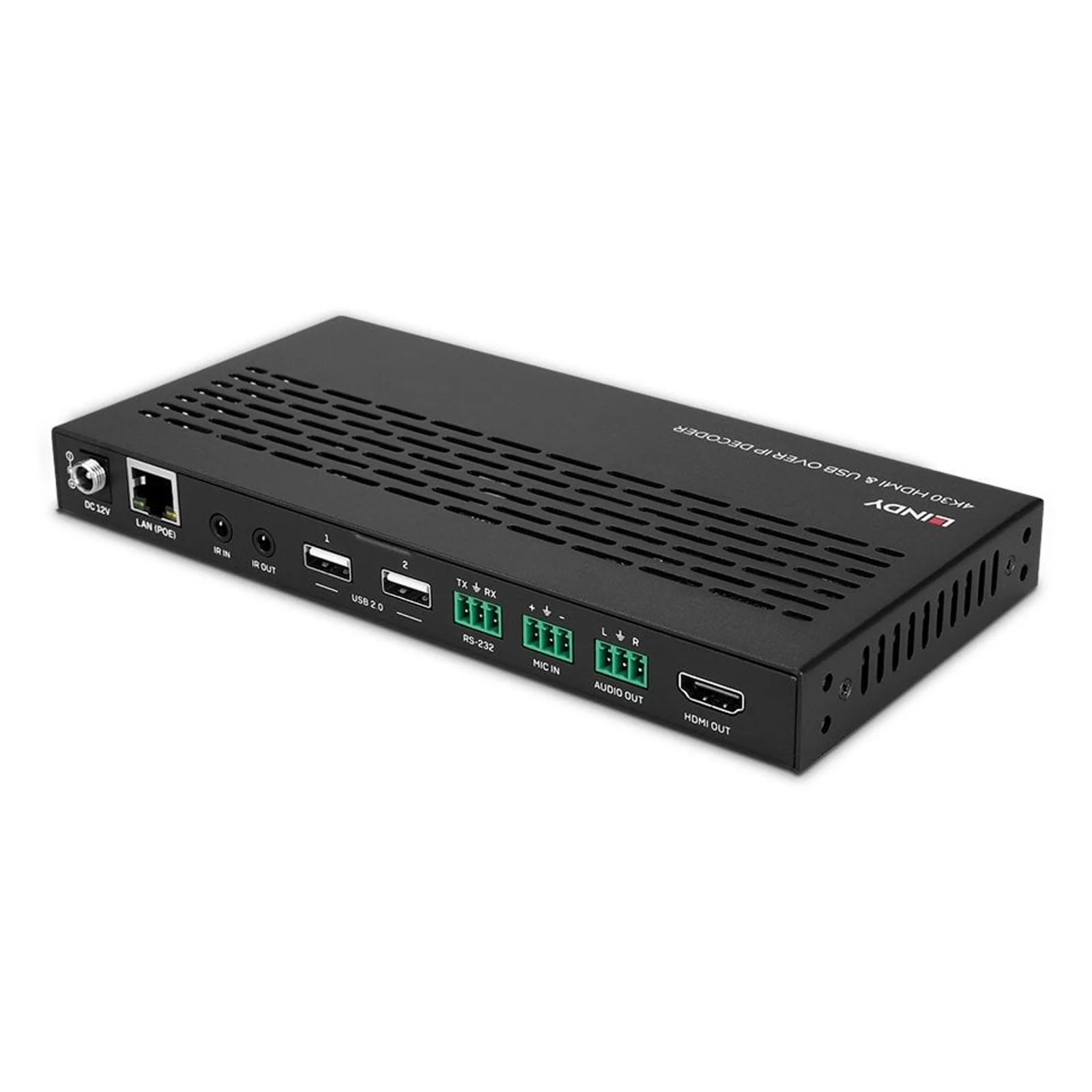 Lindy Système via IP HDMI 4K30 & USB - Décodeur