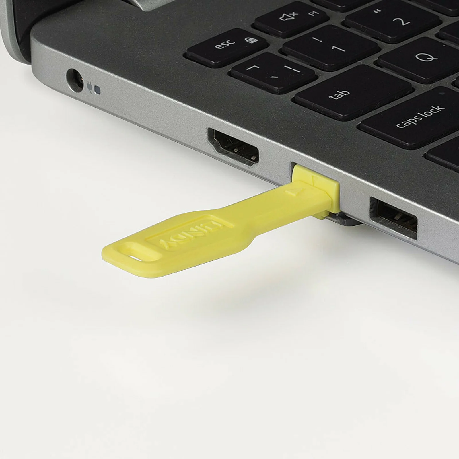 Lindy Verrous de ports RJ45, 10 pièces avec clé, Jaune
