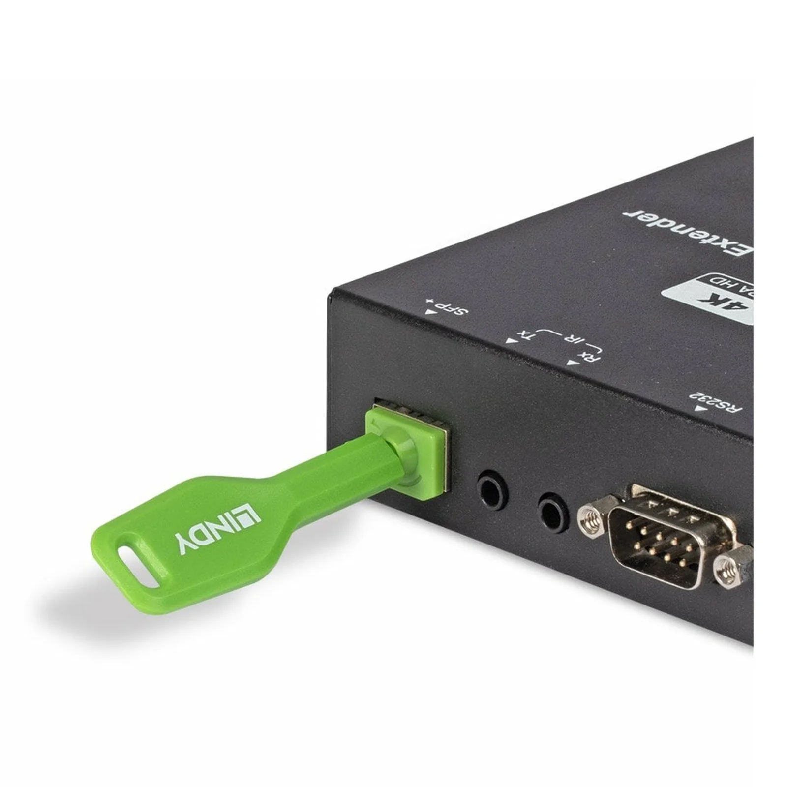 Lindy Verrous de ports SFP, 10 pièces avec clé, Vert