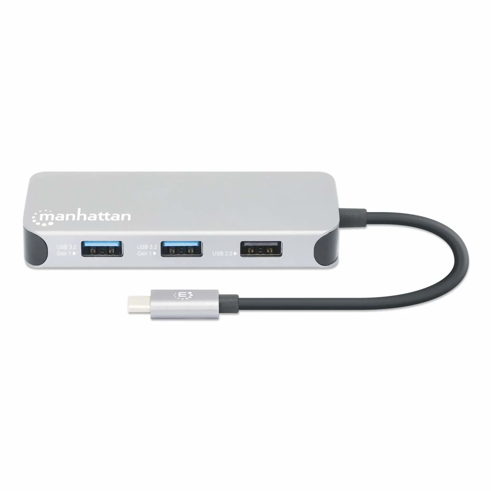 Manhattan 130615 station d'accueil Avec fil USB 3.2 Gen 1 (3.1 Gen 1) Type-C Aluminium
