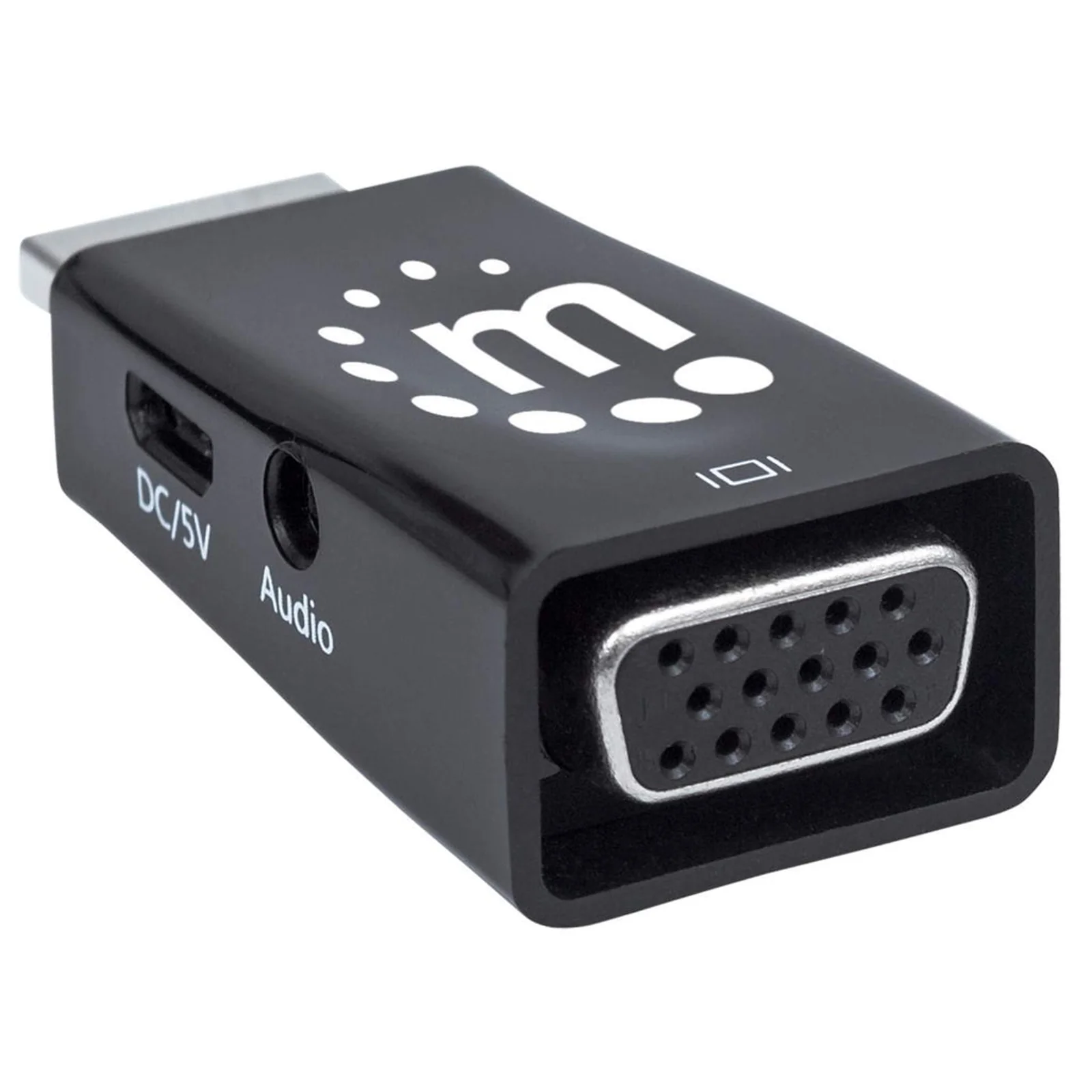 Manhattan 151542 changeur de genre de câble HDMI VGA, 3.5mm Noir