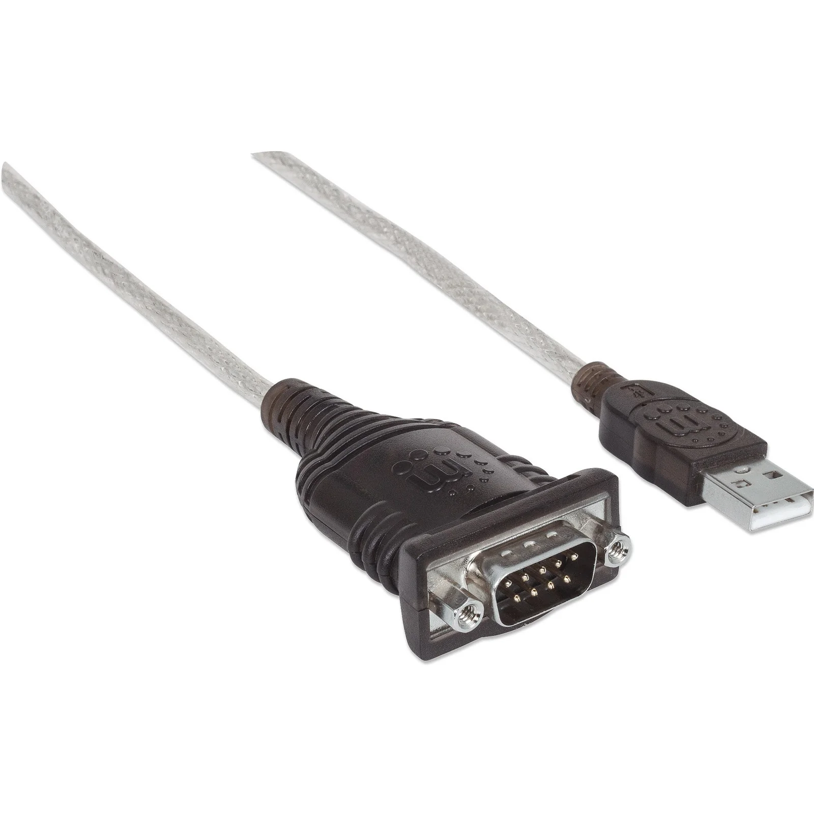 Manhattan 151801 câble Série Argent 0,45 m USB A Serial/COM/RS232/DB9
