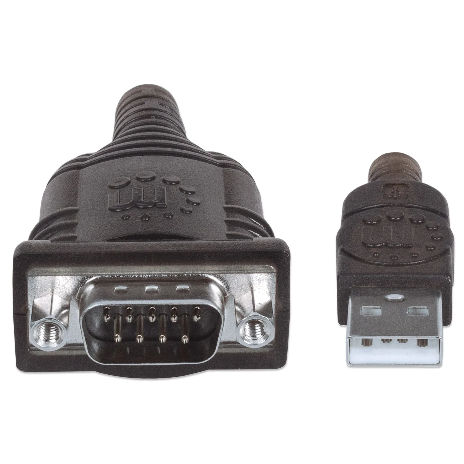 Manhattan 151801 câble Série Argent 0,45 m USB A Serial/COM/RS232/DB9
