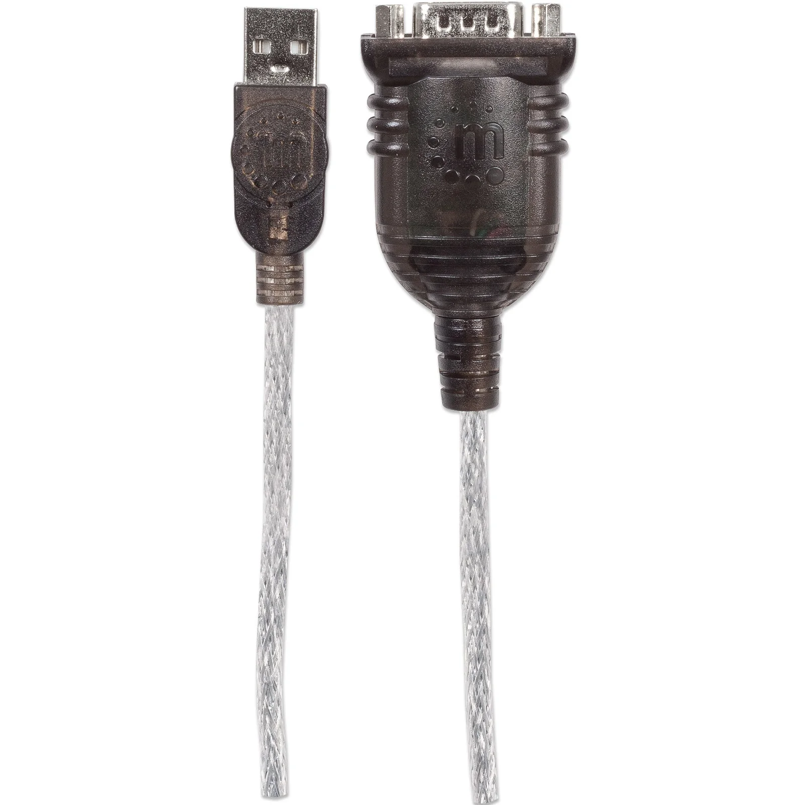 Manhattan 151801 câble Série Argent 0,45 m USB A Serial/COM/RS232/DB9