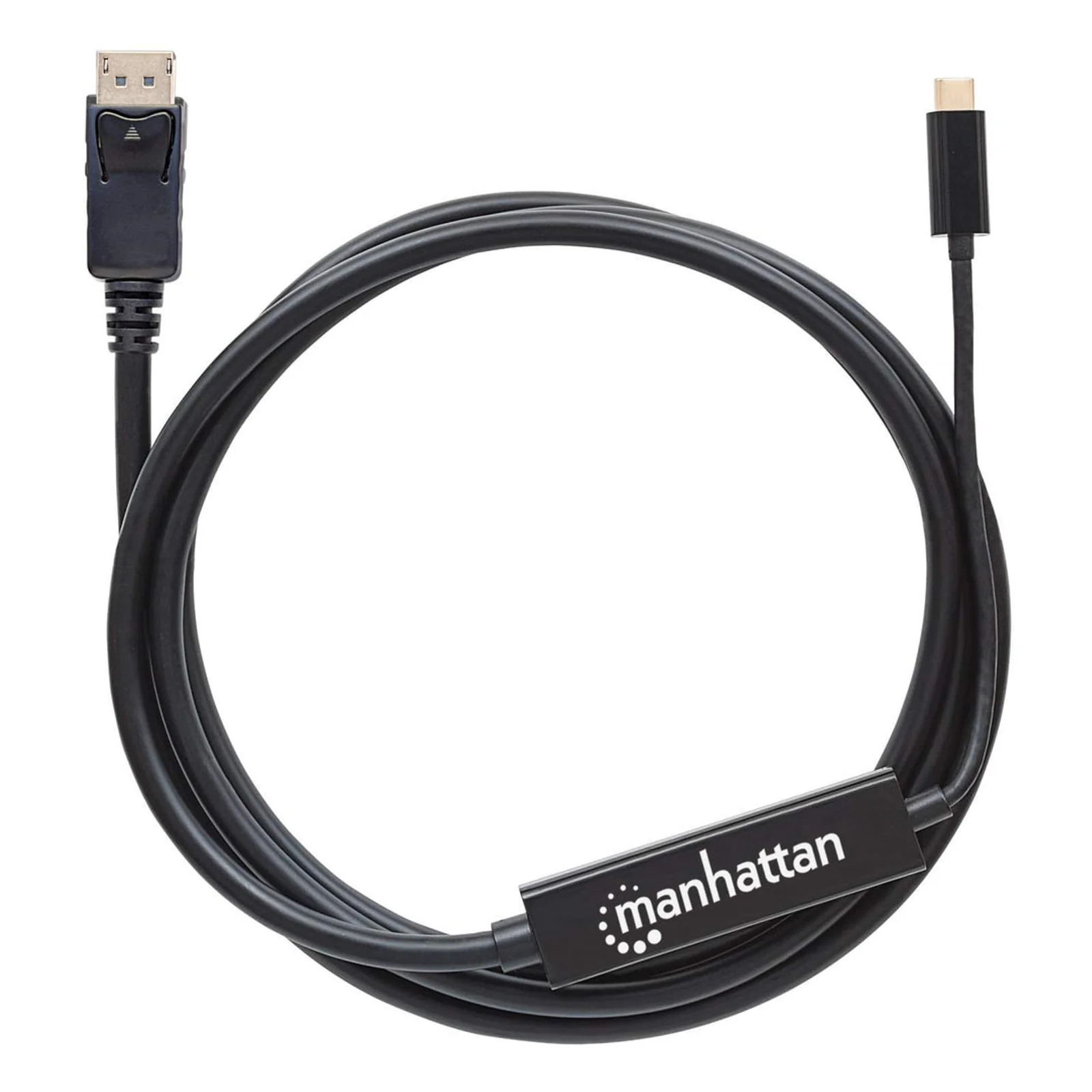 Manhattan 152464 câble vidéo et adaptateur 2 m USB Type-C DisplayPort Noir