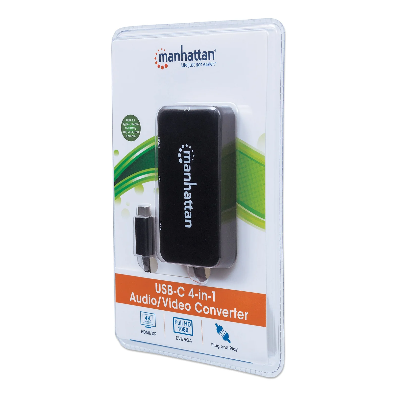Manhattan 152600 station d'accueil USB Type-C Noir