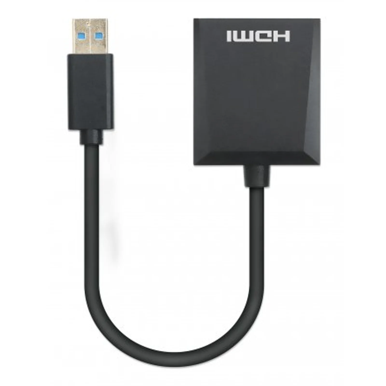 Manhattan 153690 station d'accueil Avec fil USB 3.2 Gen 1 (3.1 Gen 1) Type-A Noir