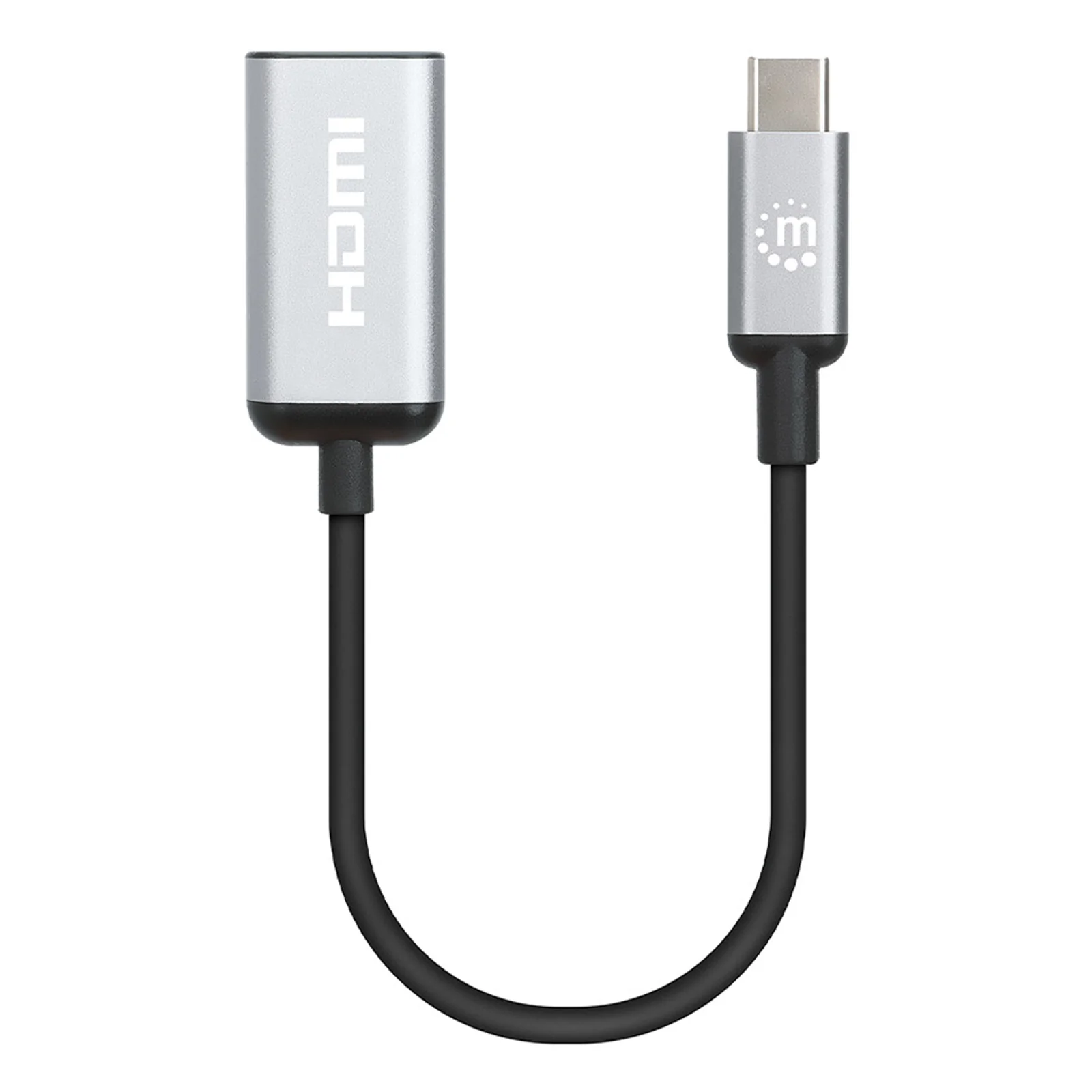 153706 câble vidéo et adaptateur 0,15 m USB Type-C HDMI Type A (Standard) Noir, Argent