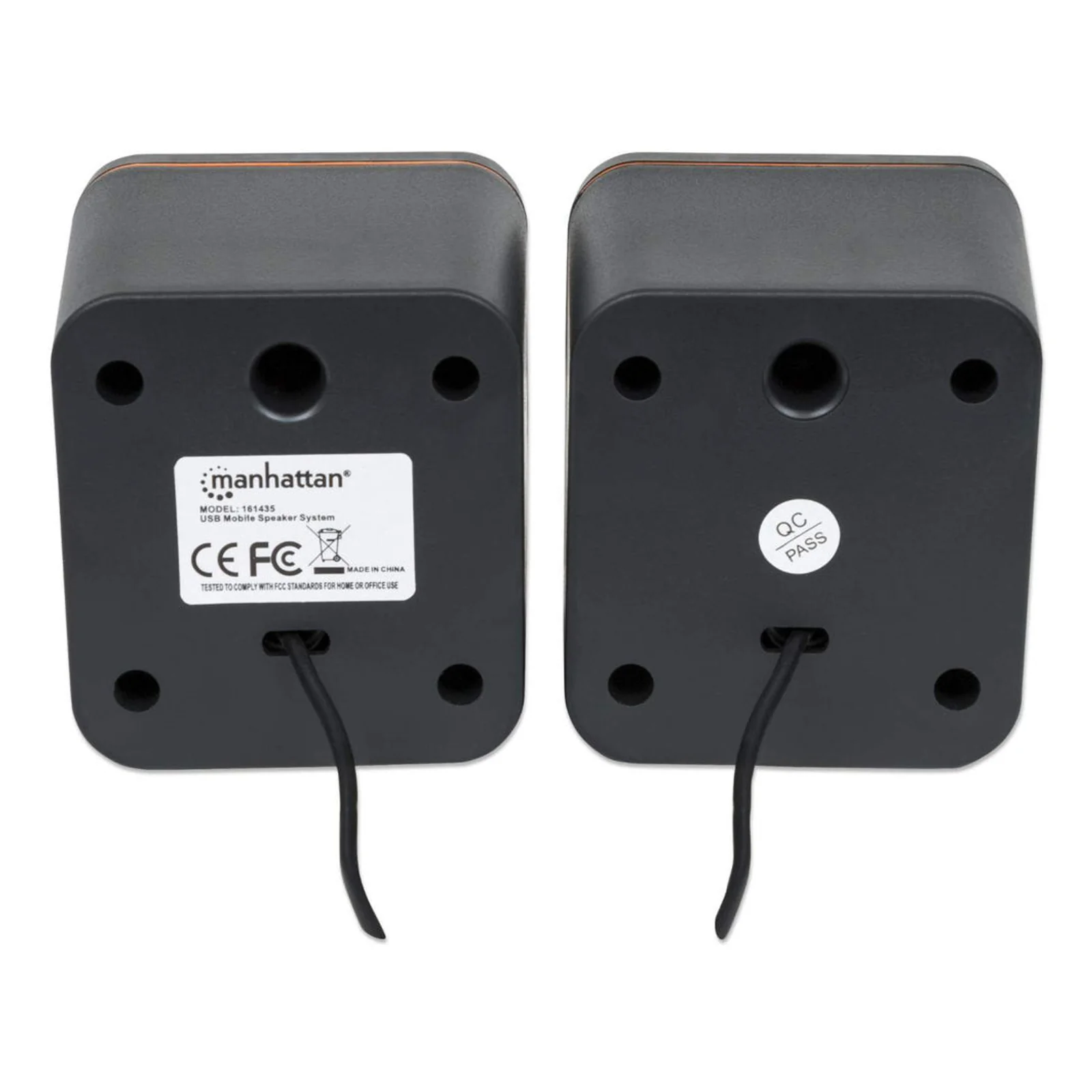 Manhattan 161435 haut-parleur Noir Avec fil 6 W