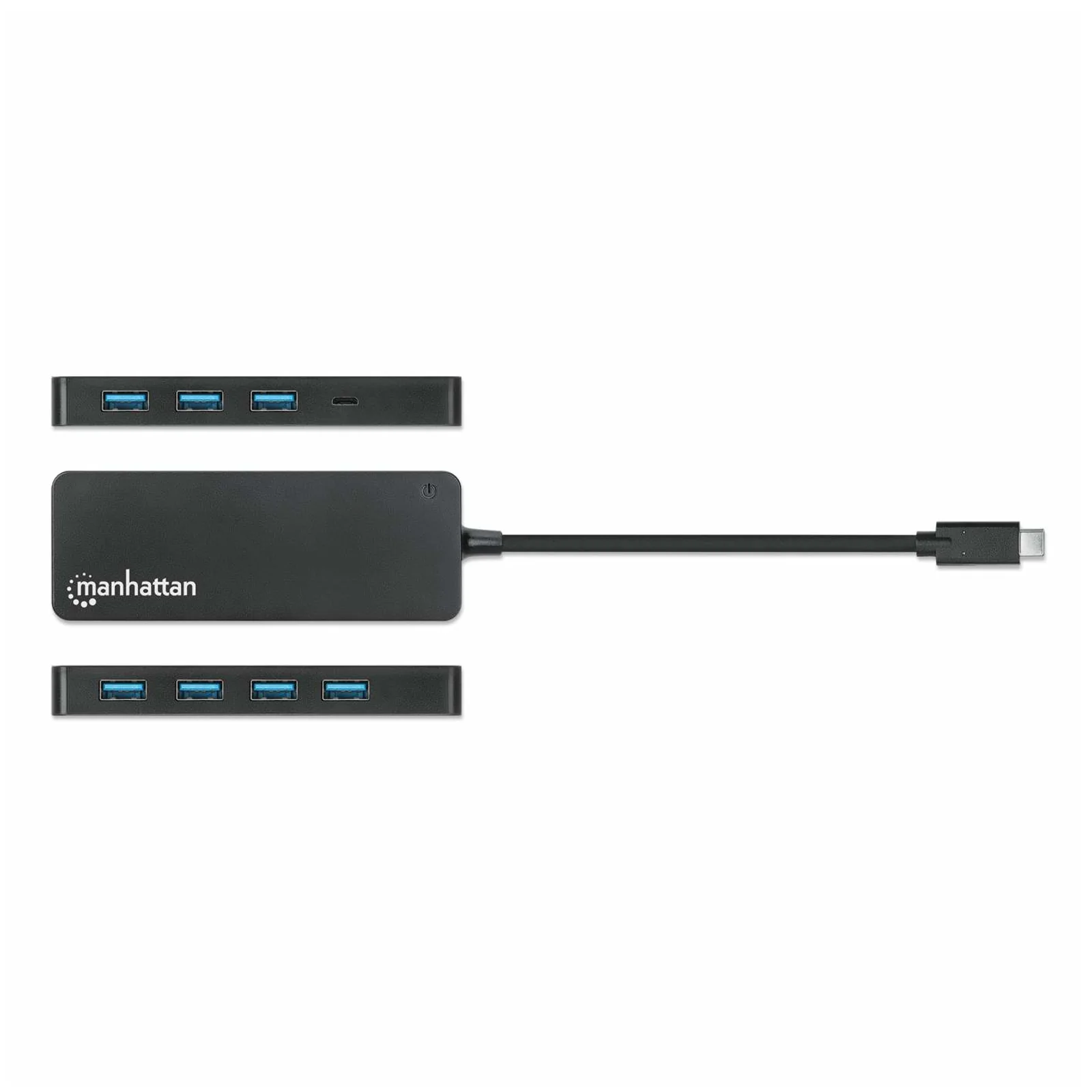 Manhattan 168410 hub & concentrateur USB Type-C 5000 Mbit/s Noir