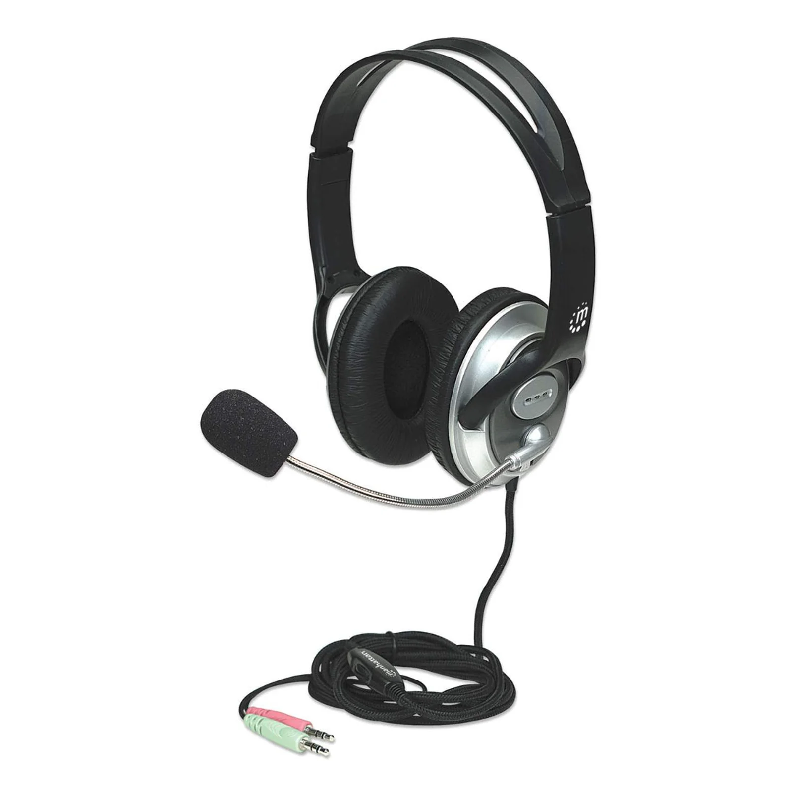175555 casque Avec fil Arceau Appels/Musique Noir