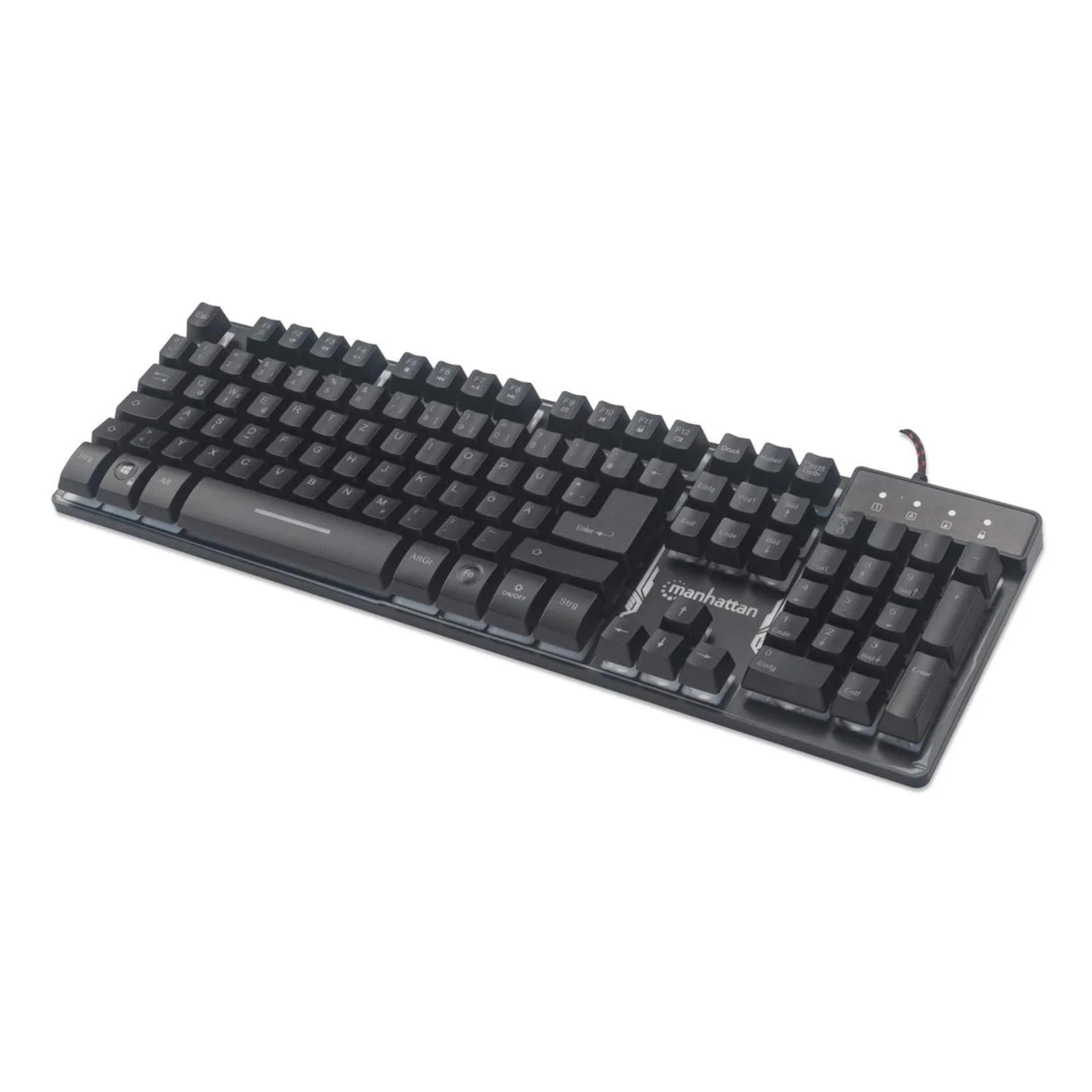 178457 clavier Gaming USB QWERTY Espagnole Noir