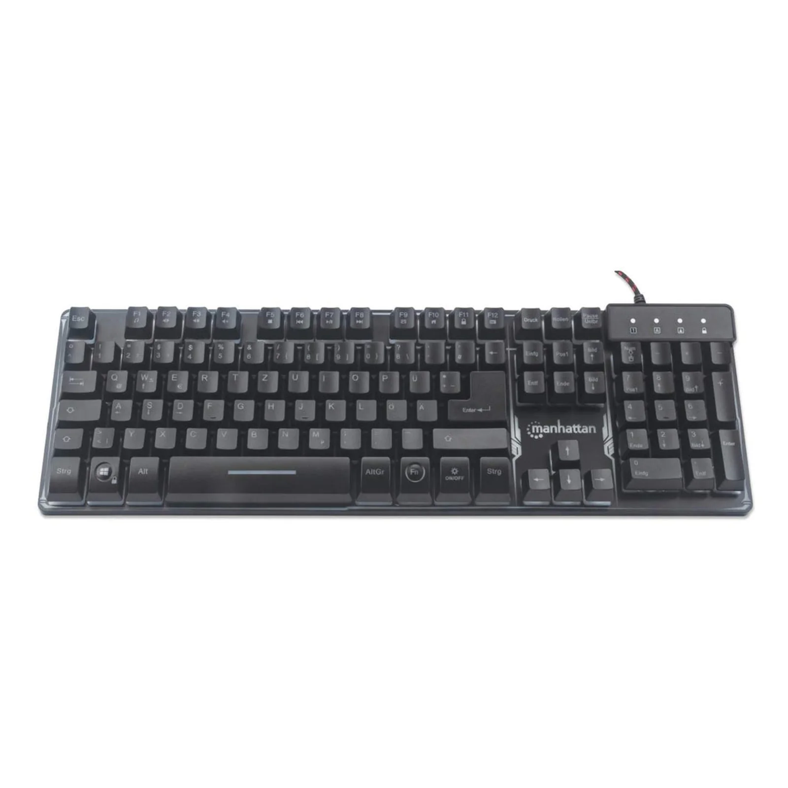 Manhattan 178457 clavier Gaming USB QWERTY Espagnole Noir