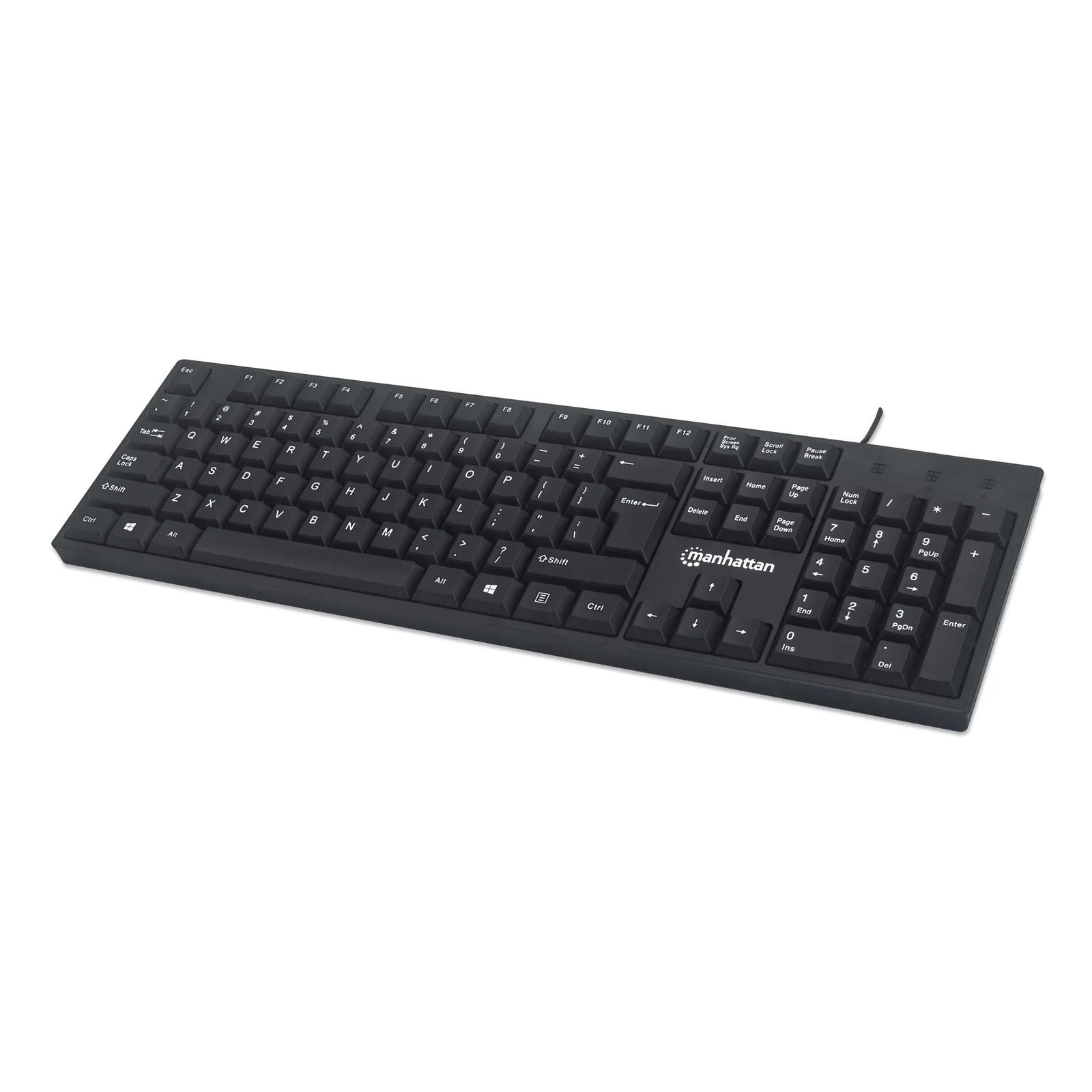179324 clavier Bureau USB QWERTZ Noir