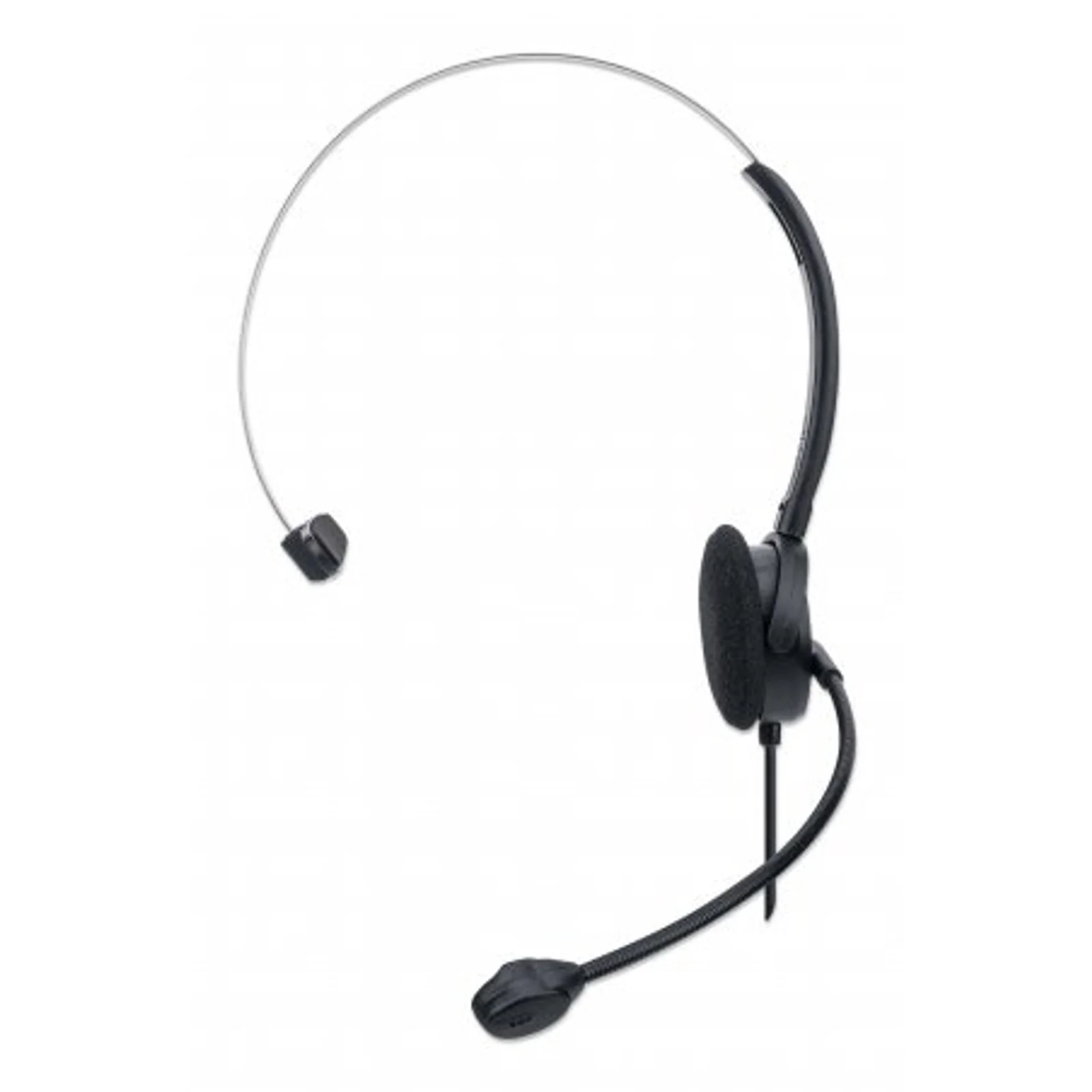 Manhattan 179867 casque Avec fil Arceau Bureau/Centre d'appels USB Type-A Noir