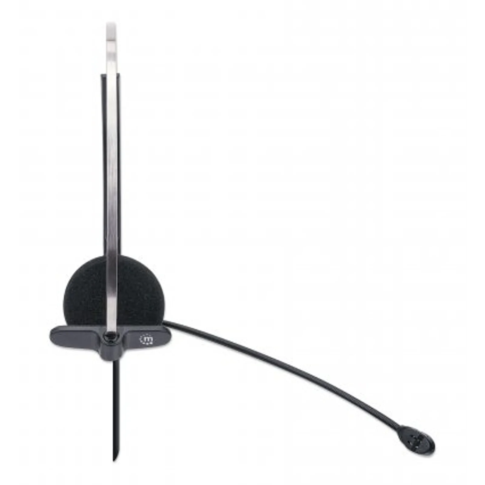 Manhattan 179867 casque Avec fil Arceau Bureau/Centre d'appels USB Type-A Noir