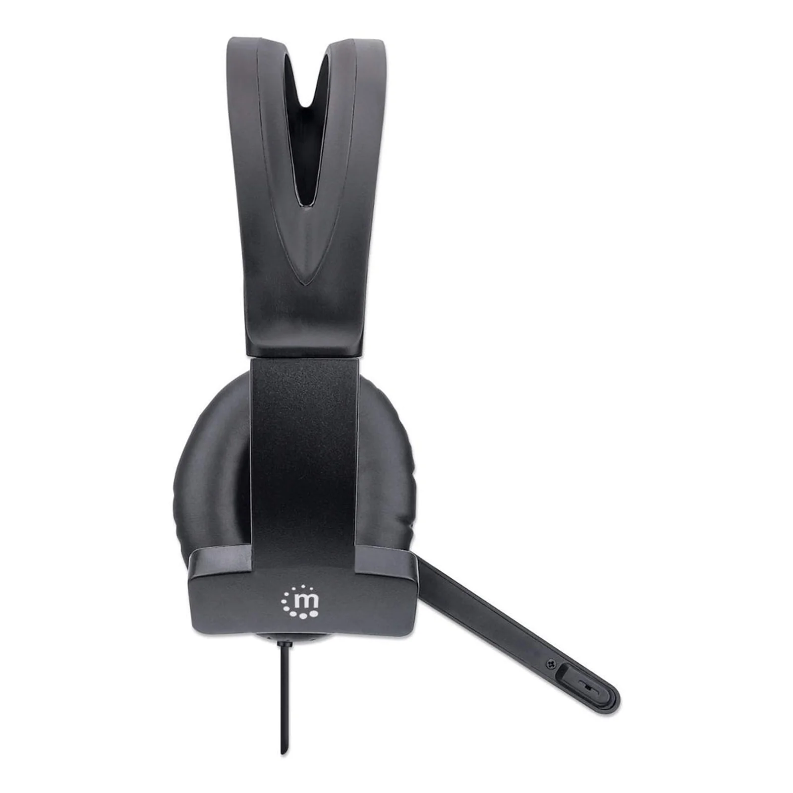Manhattan 179874 casque Avec fil Arceau Bureau/Centre d'appels USB Type-A Noir